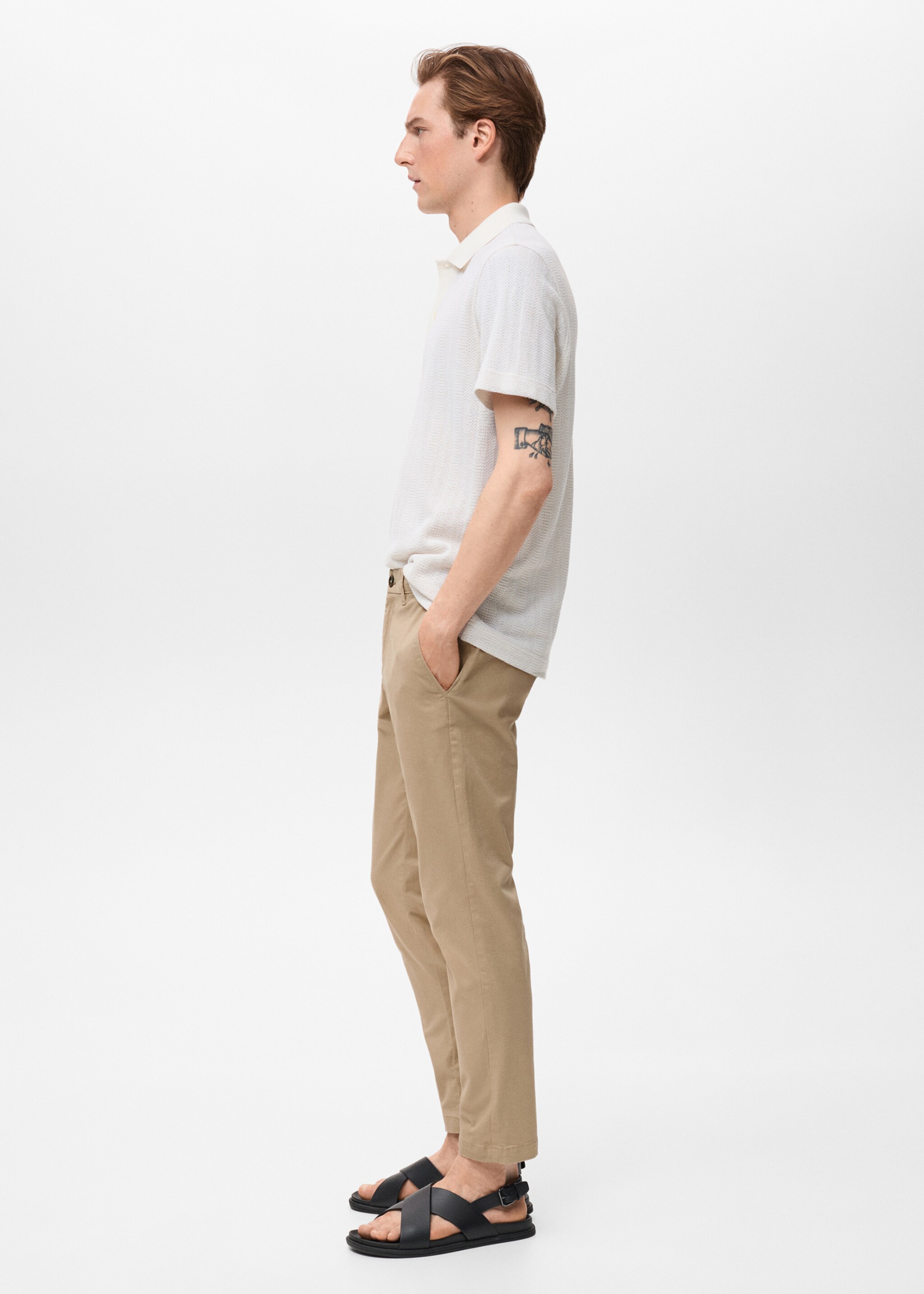 Pantalon Prato chino cropped tapered - Détail de l'article 2