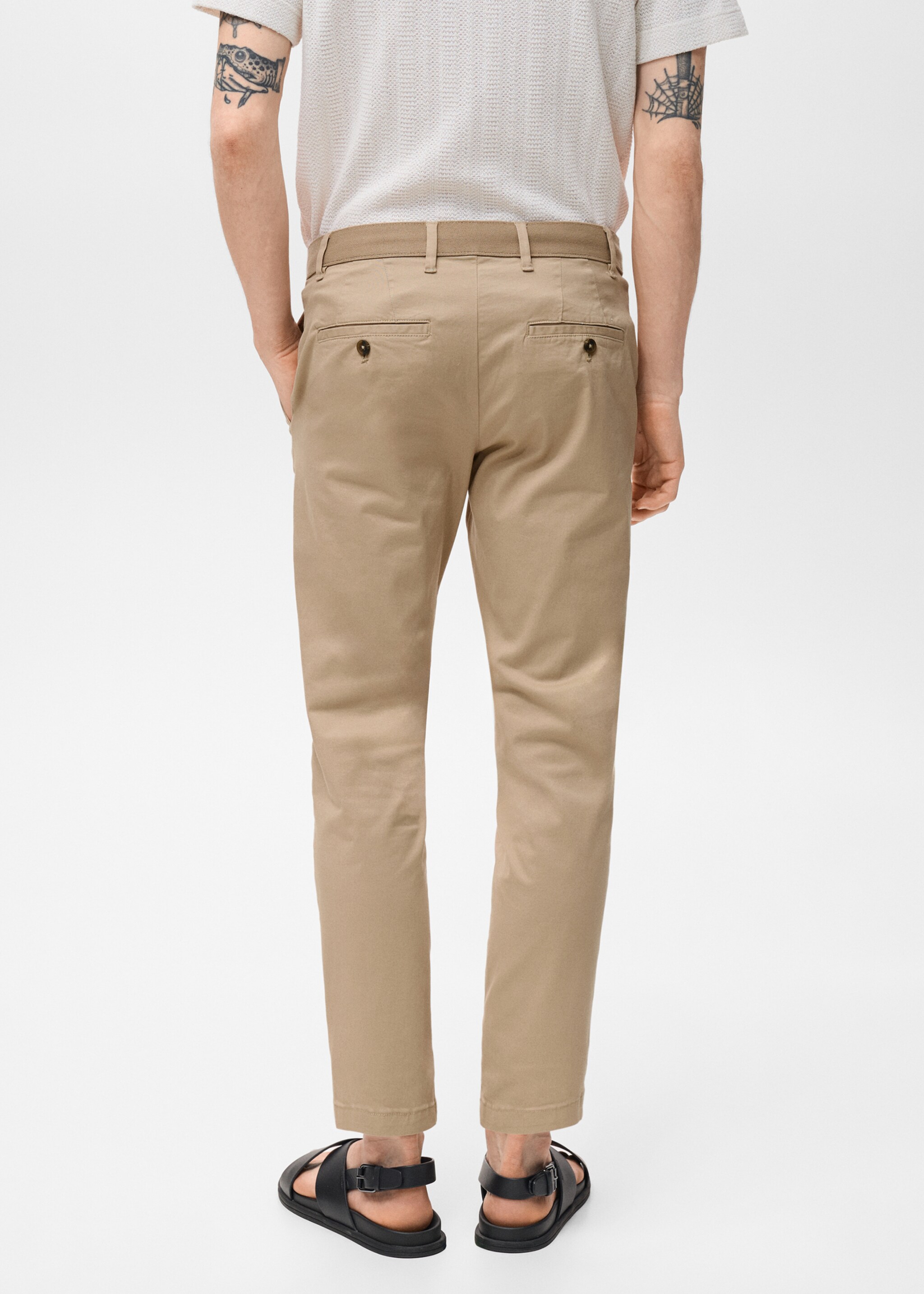 Pantalon Prato chino cropped tapered - Verso de l’article
