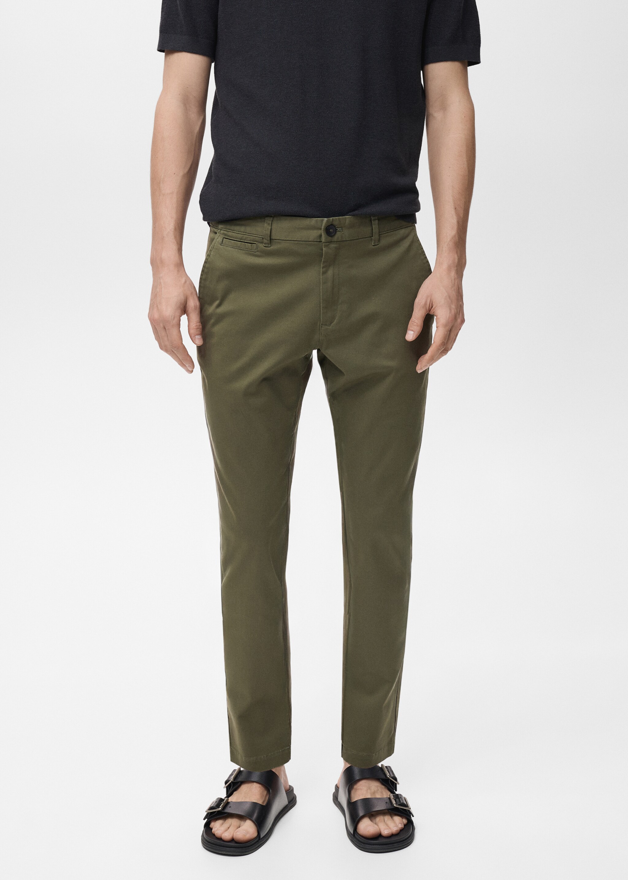 Pantalon Prato chino cropped tapered - Plan moyen