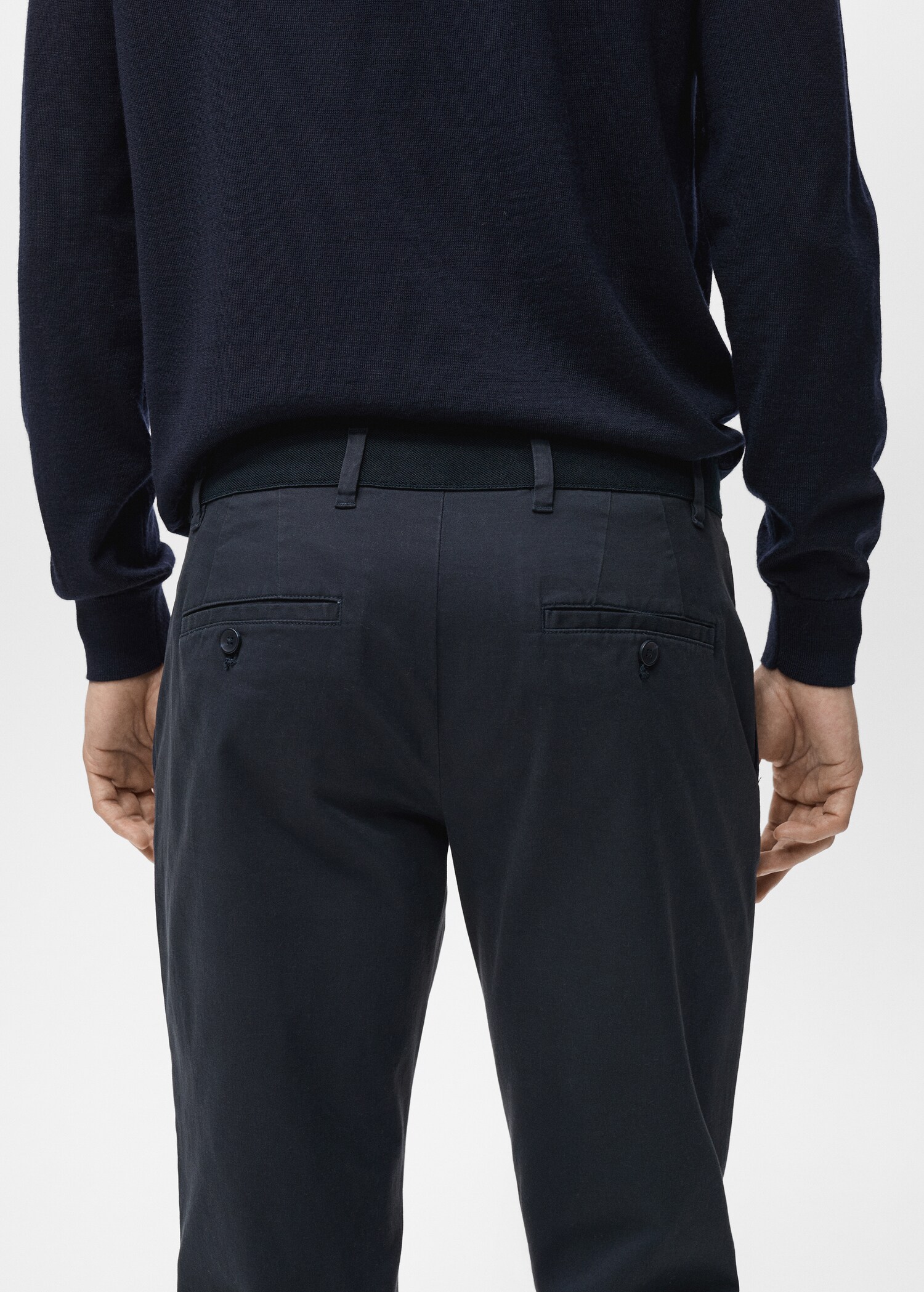 Prato cropped tapered chino trousers - Details of the article 6
