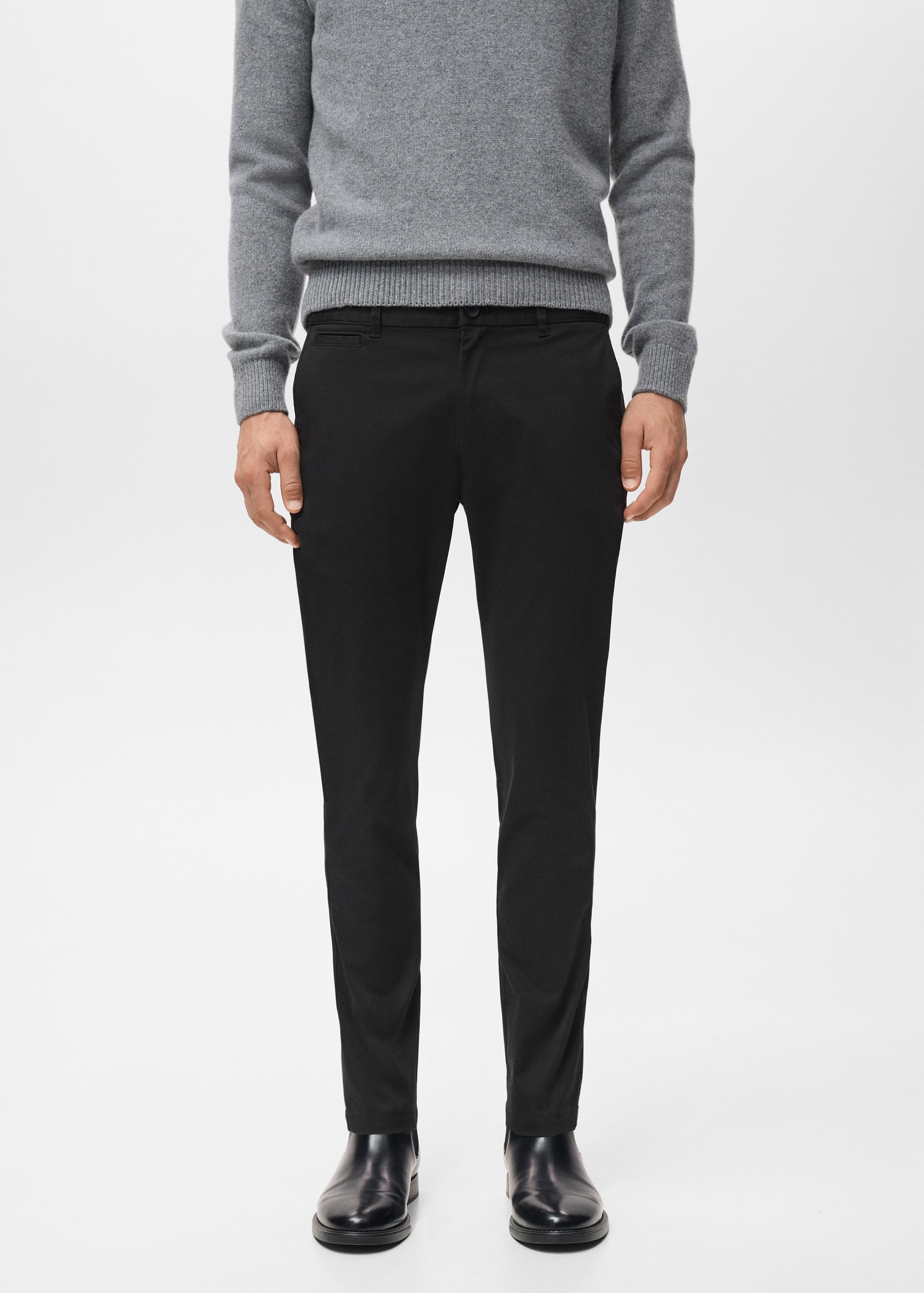Prato cropped tapered chino trousers Men MANGO South Korea