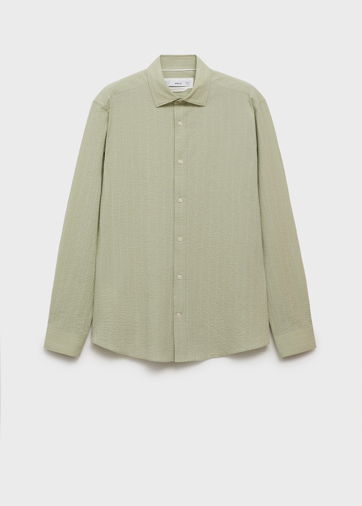 Camisa regular fit textura ratlles - Article sense model
