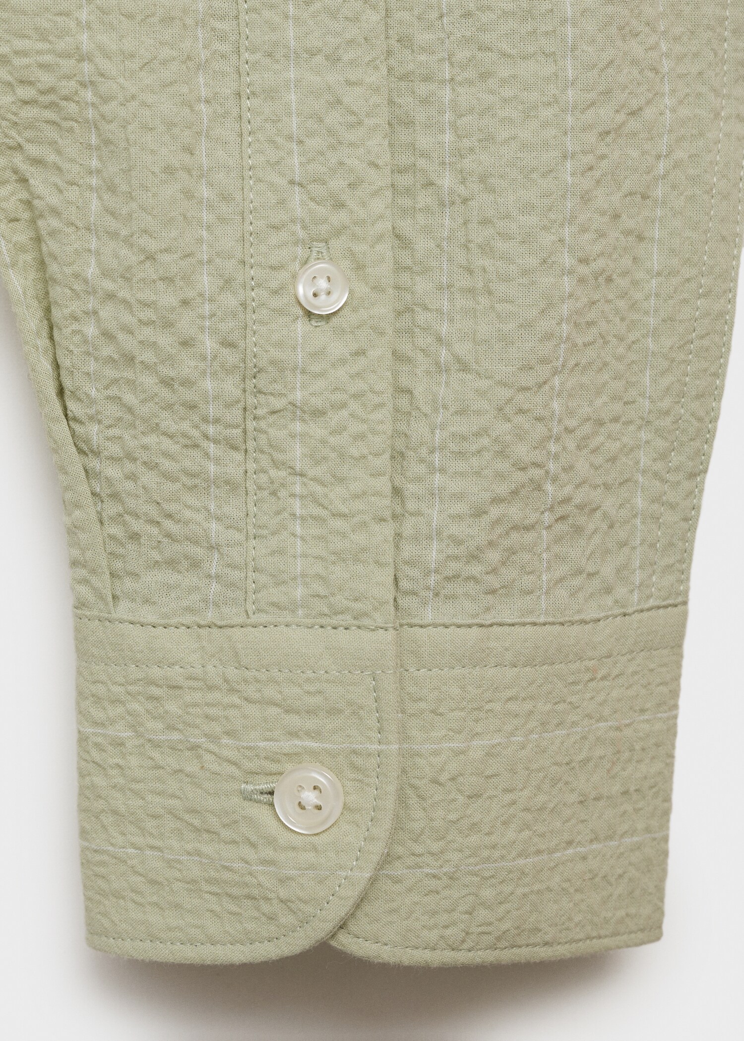 Camisa regular fit textura ratlles - Detall de l'article 0