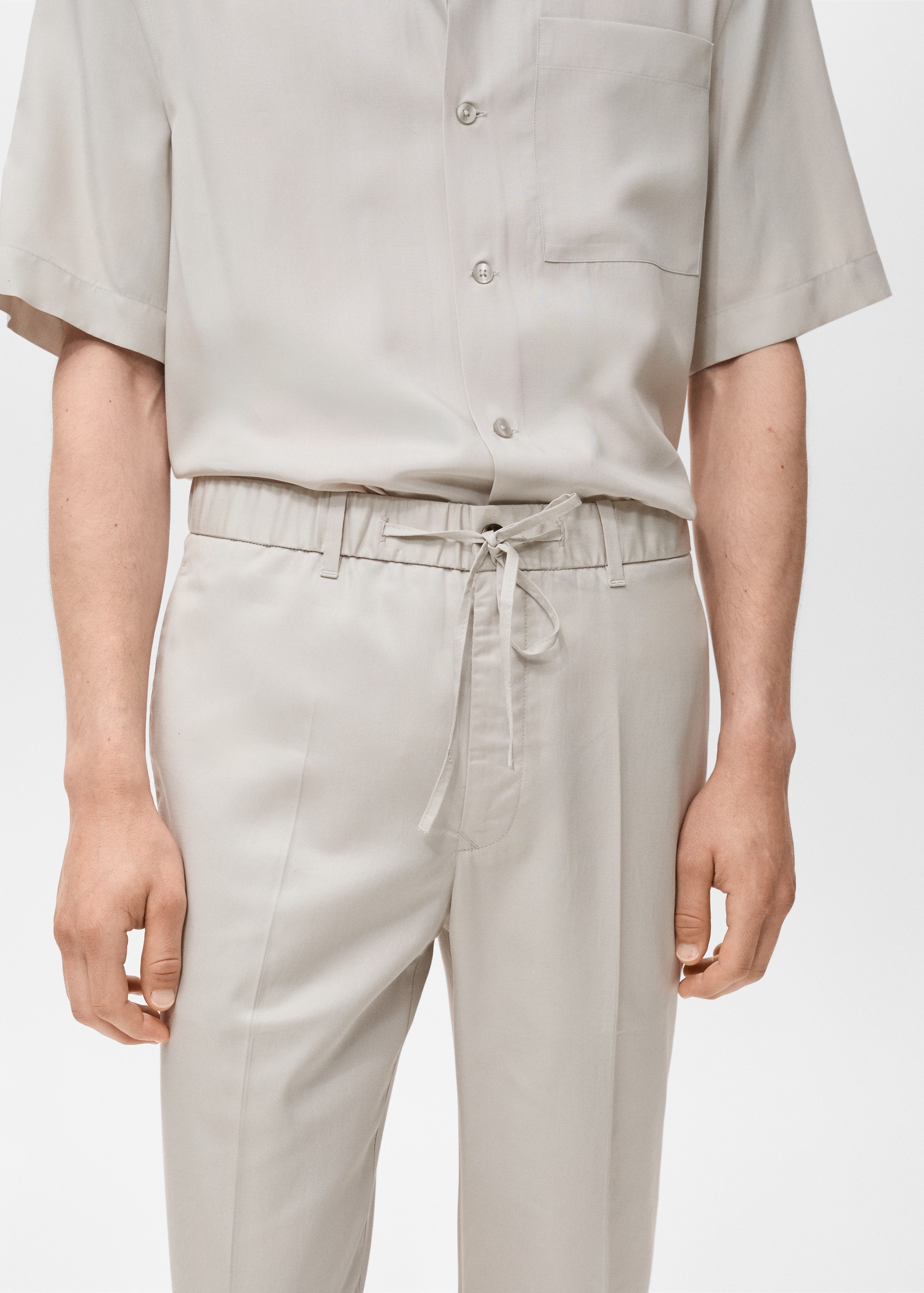 Tencel cotton joggers - Details of the article 1