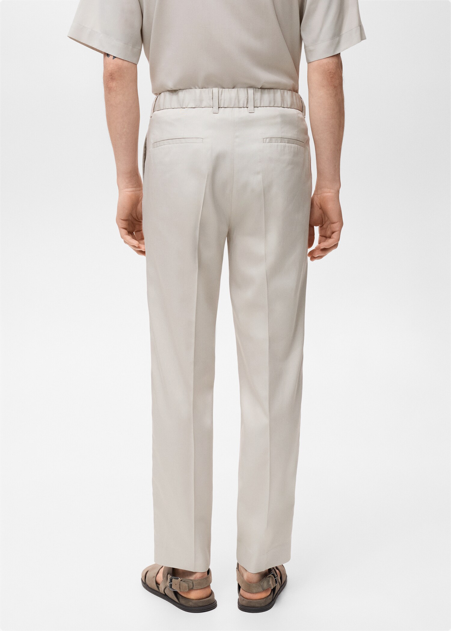 Tencel cotton joggers - Reverse of the article