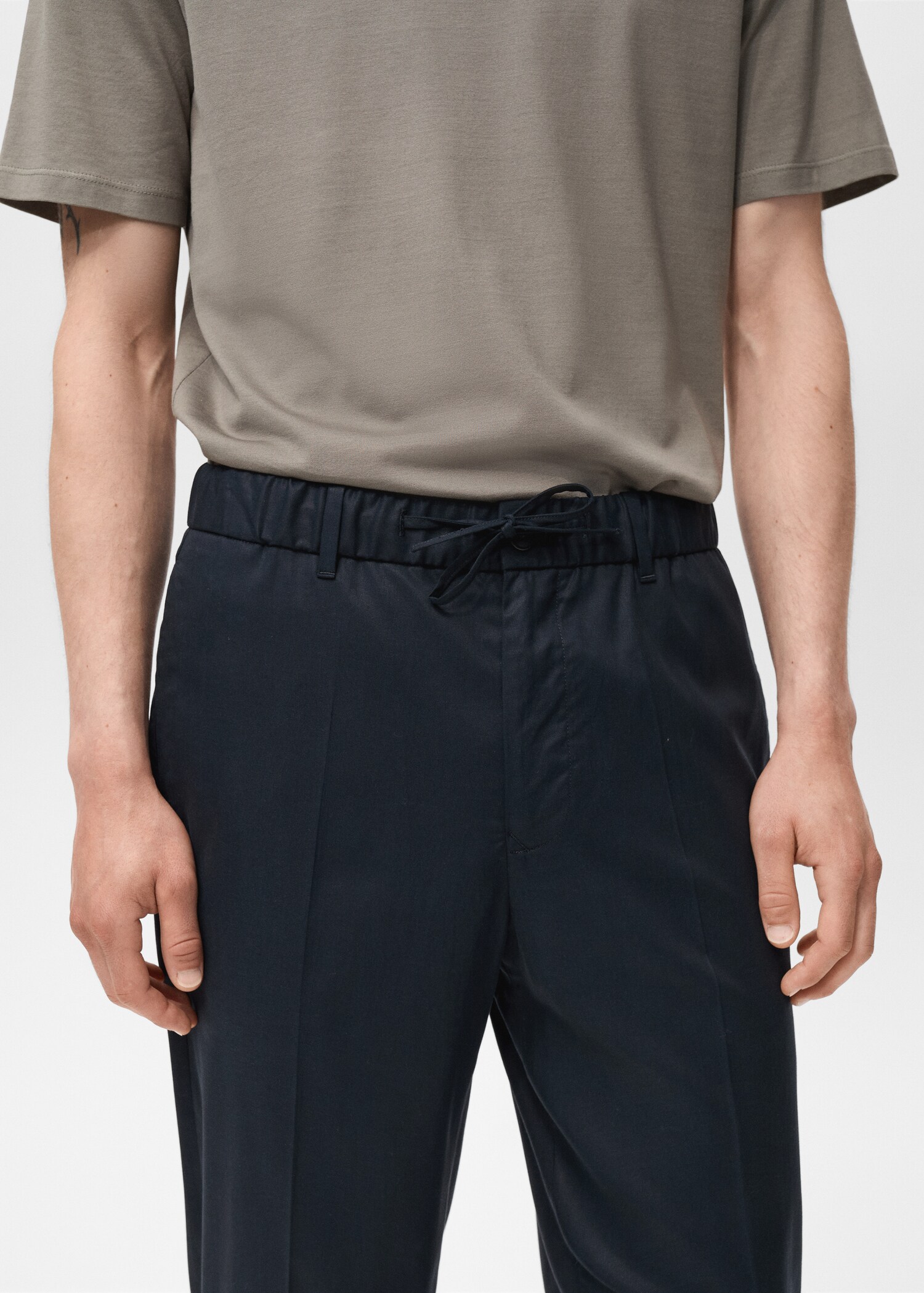 Pantalon jogging coton Tencel - Détail de l'article 1