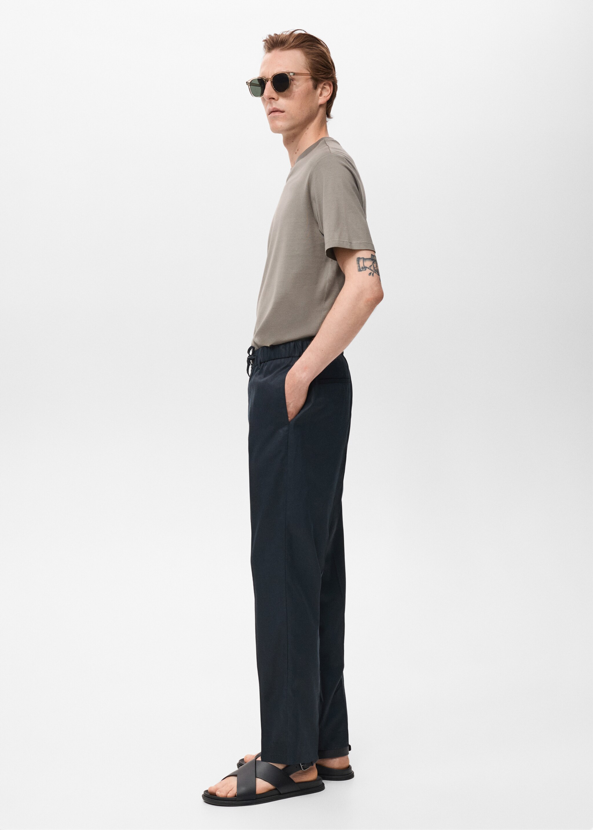 Tencel cotton joggers - Details of the article 2