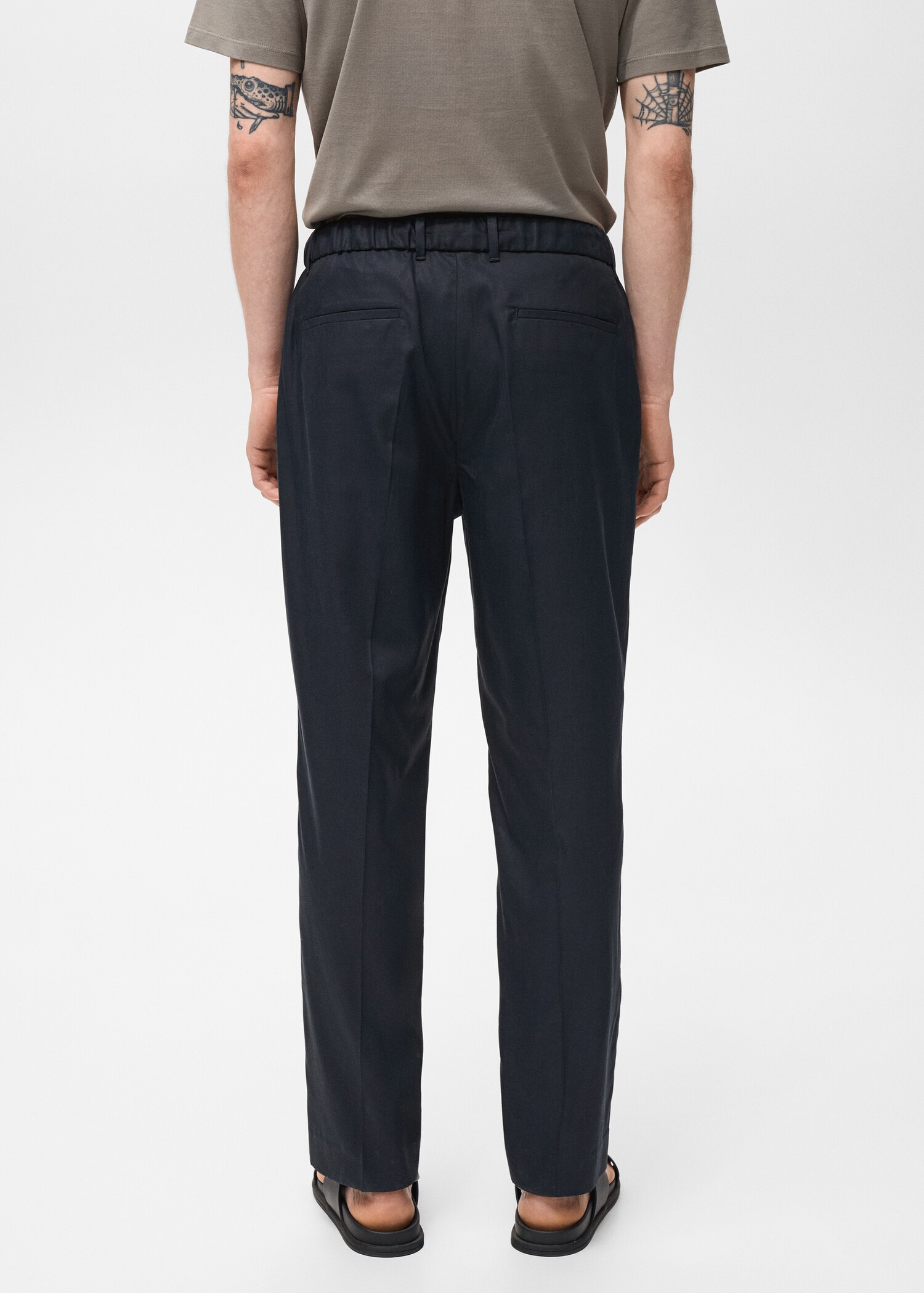 Pantalón jogger algodón Tencel - Reverso del artículo