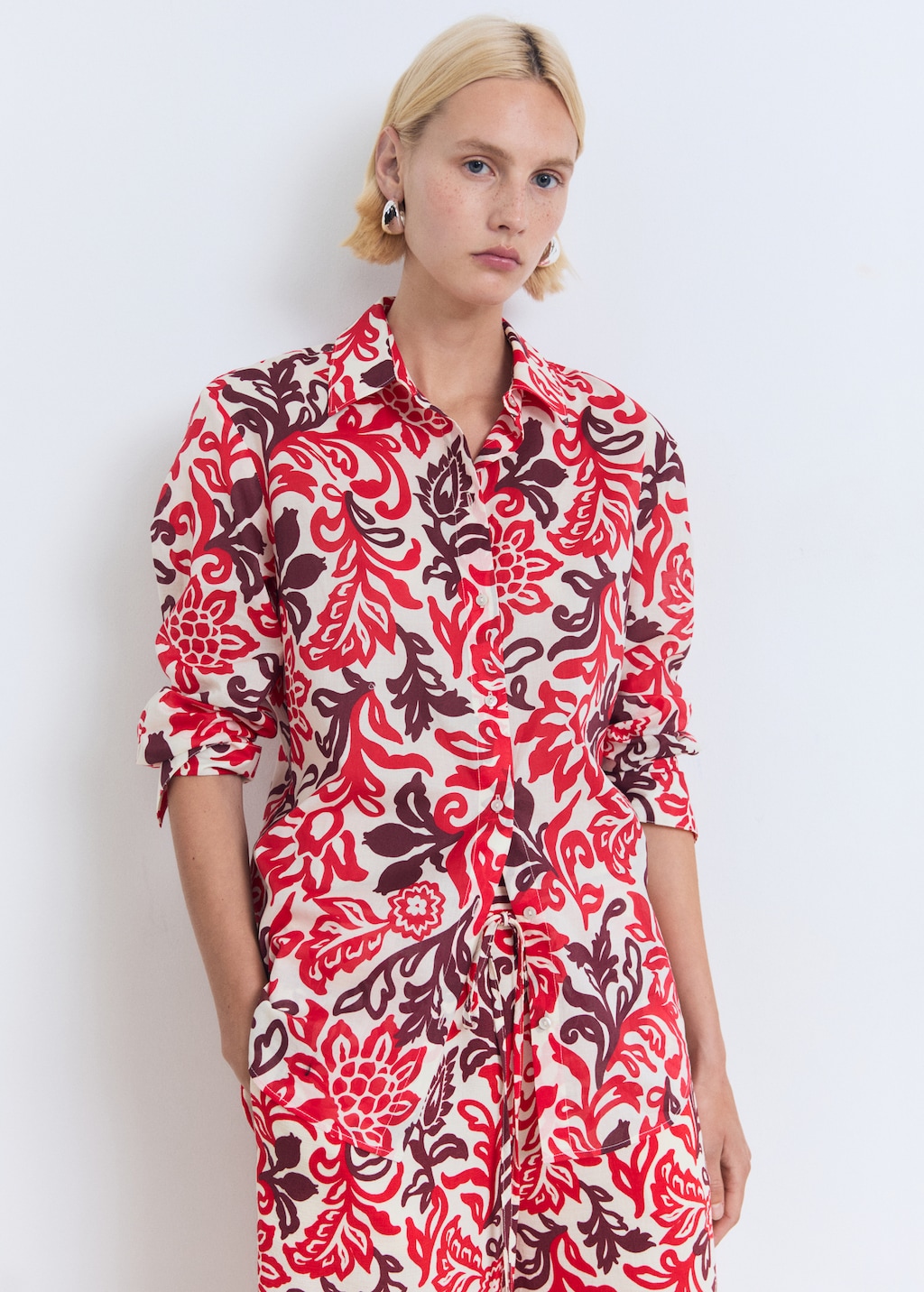 Printed cotton shirt