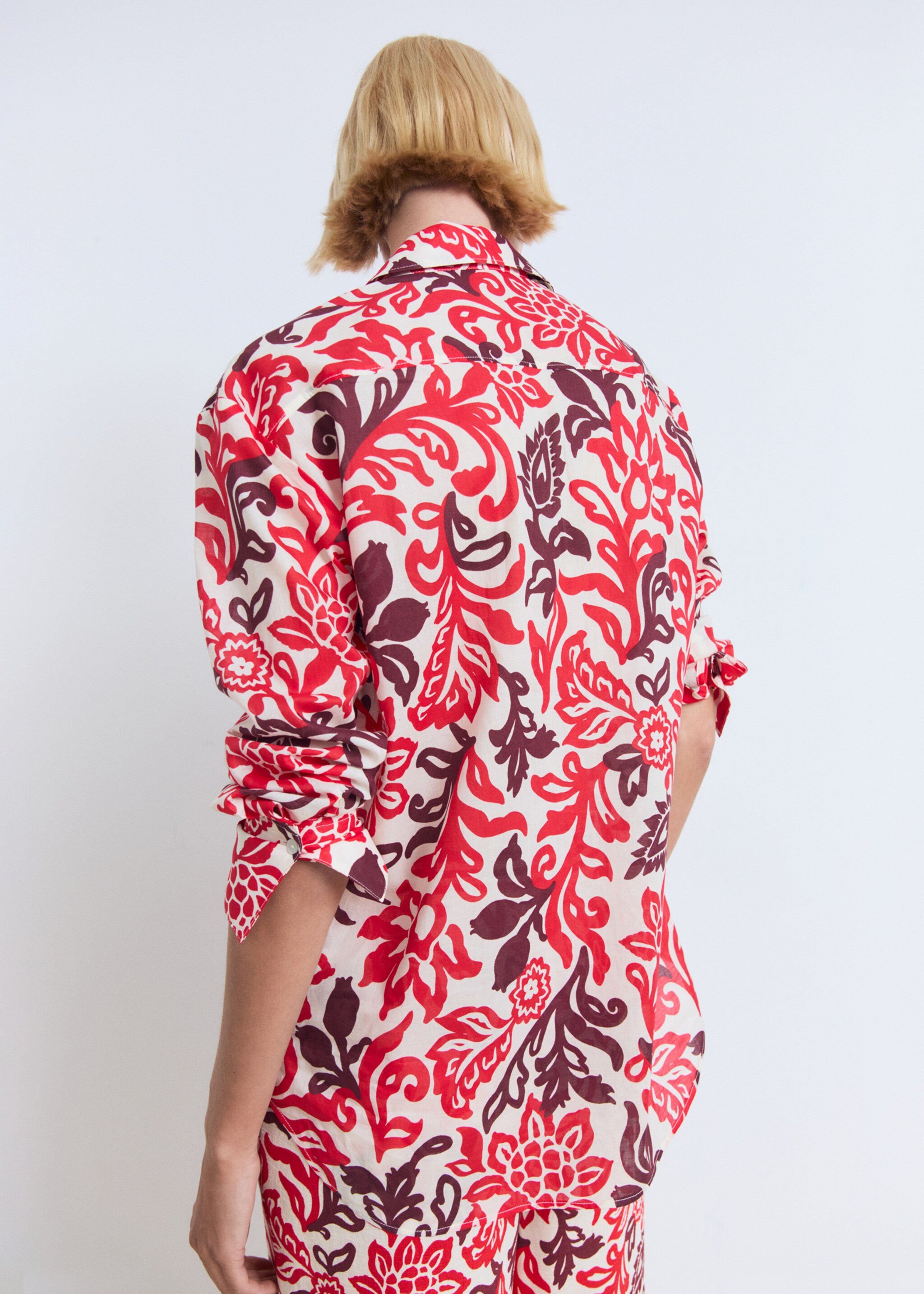Chemise coton imprimée - Verso de l’article
