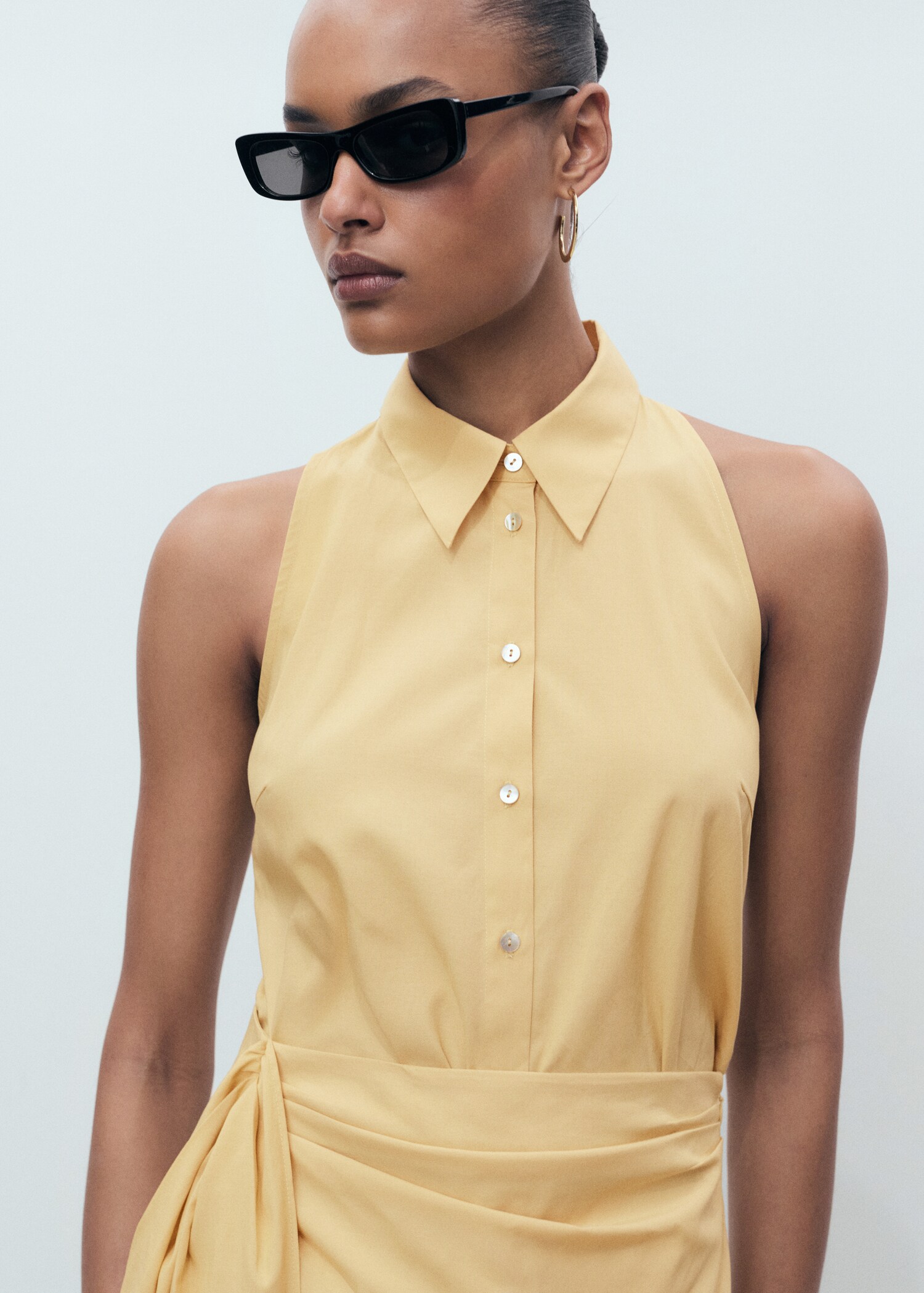 Knotted shirt dress - Details of the article 2