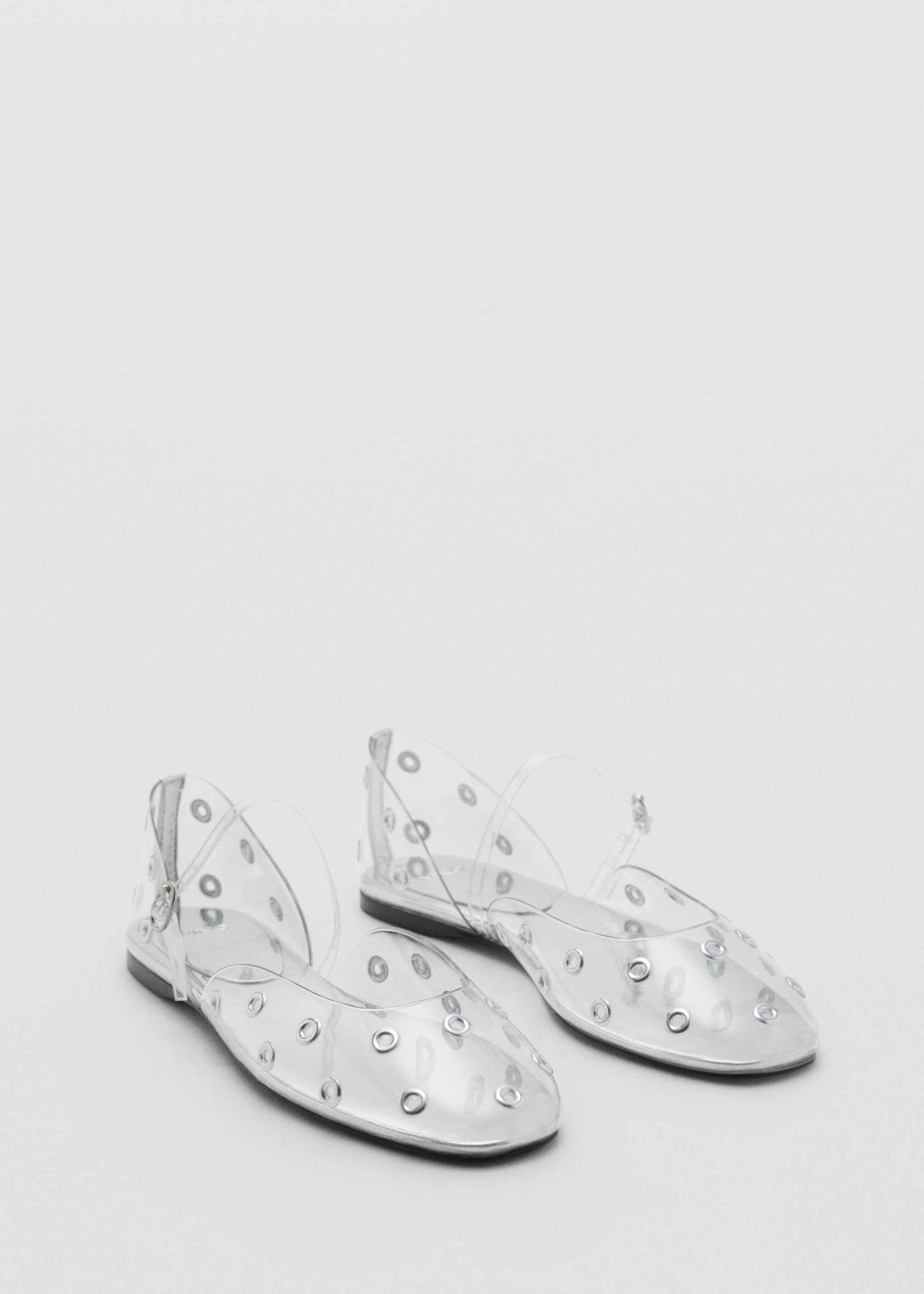 Vinyl shoes with eyelets - Medium plane