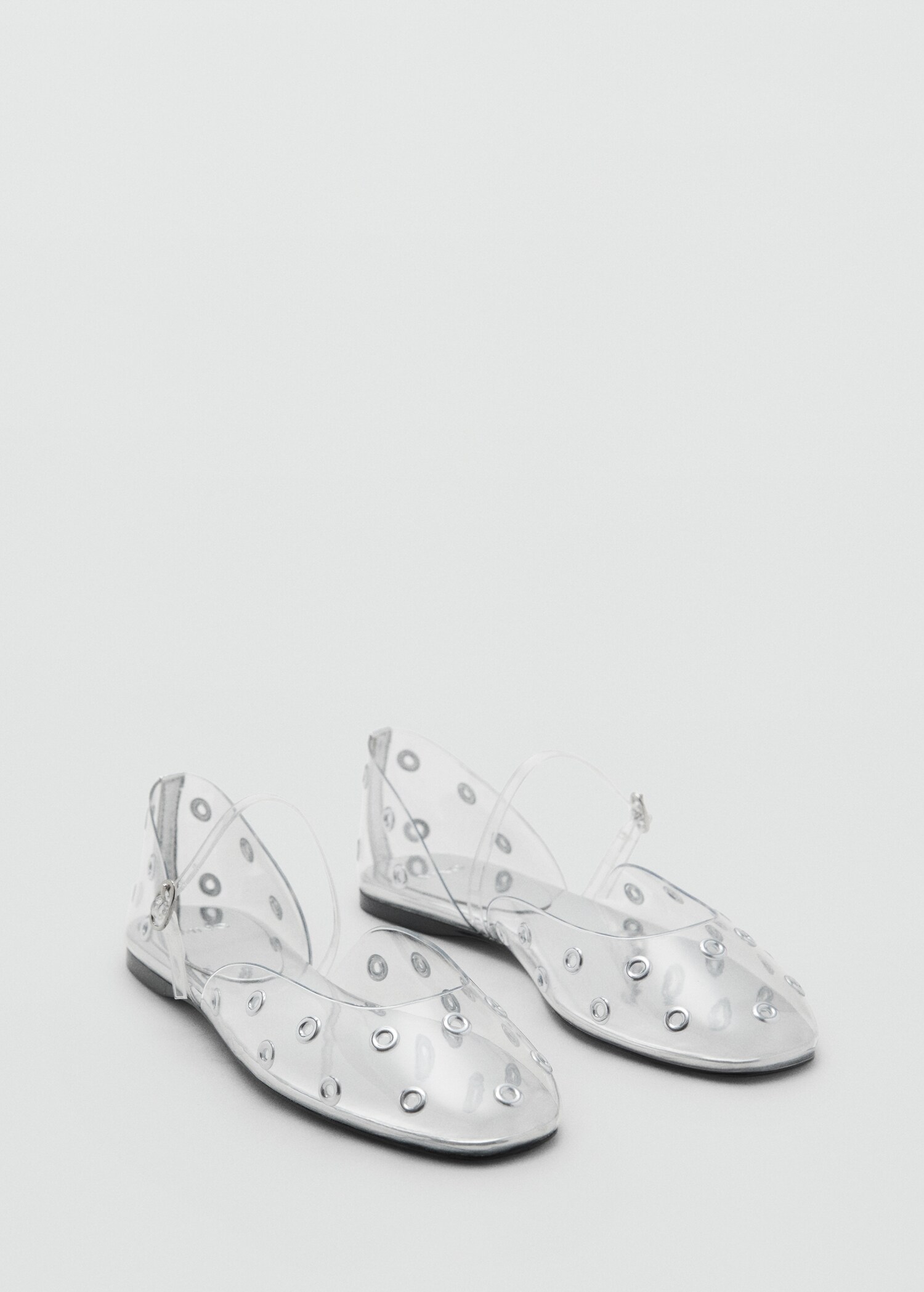 Vinyl shoes with eyelets - Medium plane