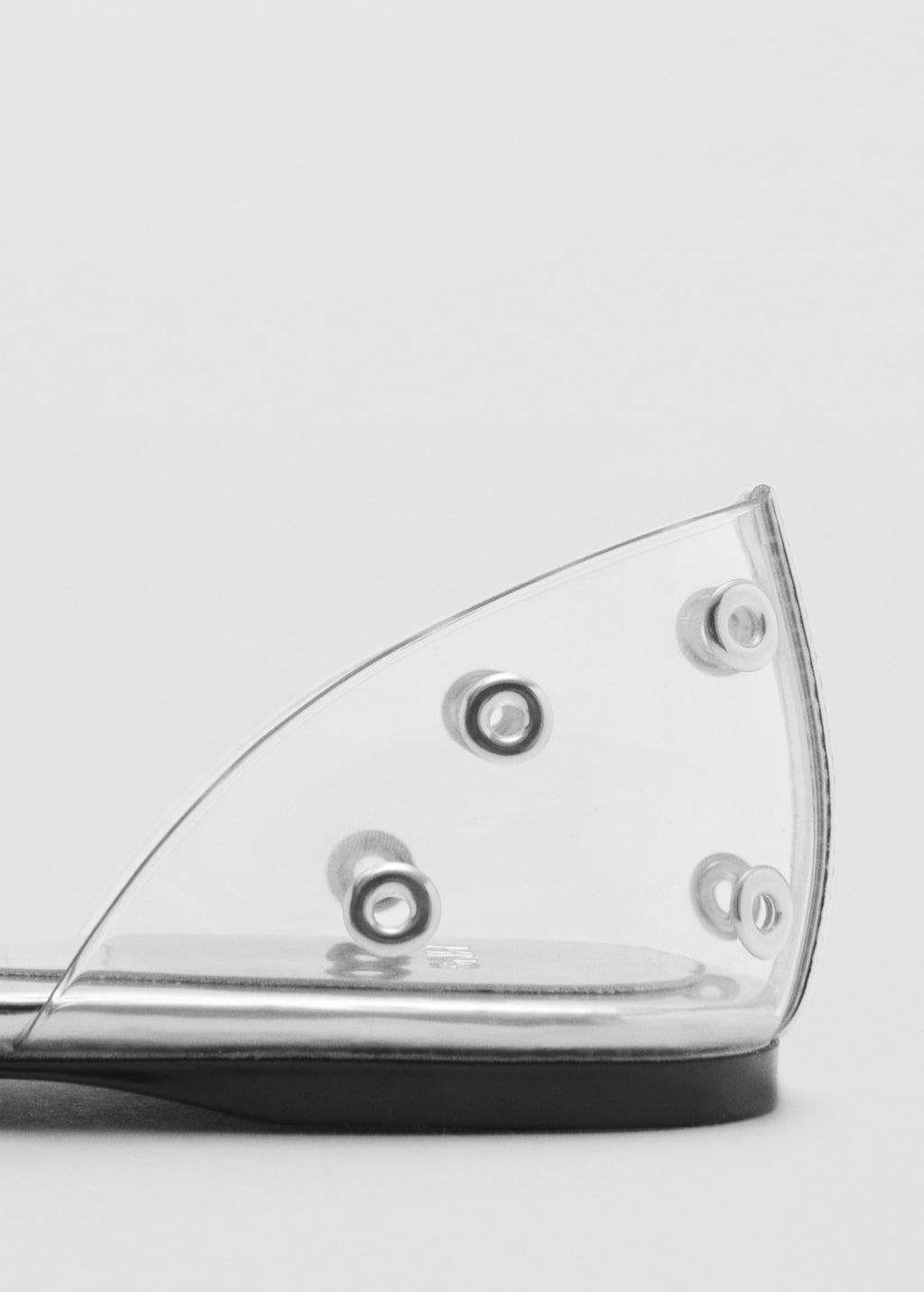 Vinyl shoes with eyelets