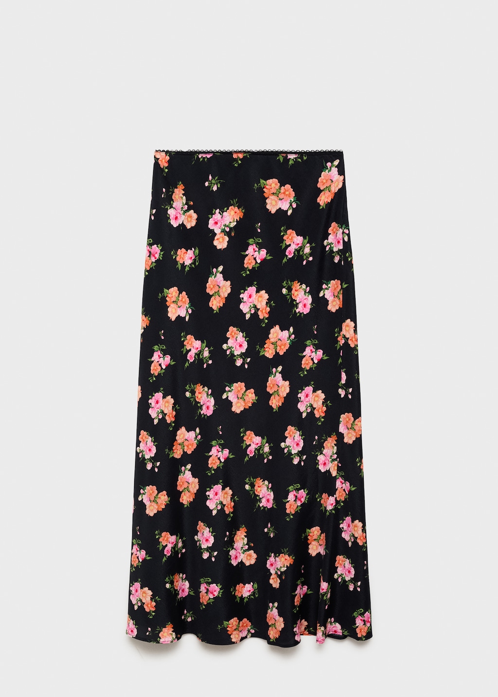 Floral skirt with lace trim - image 5
