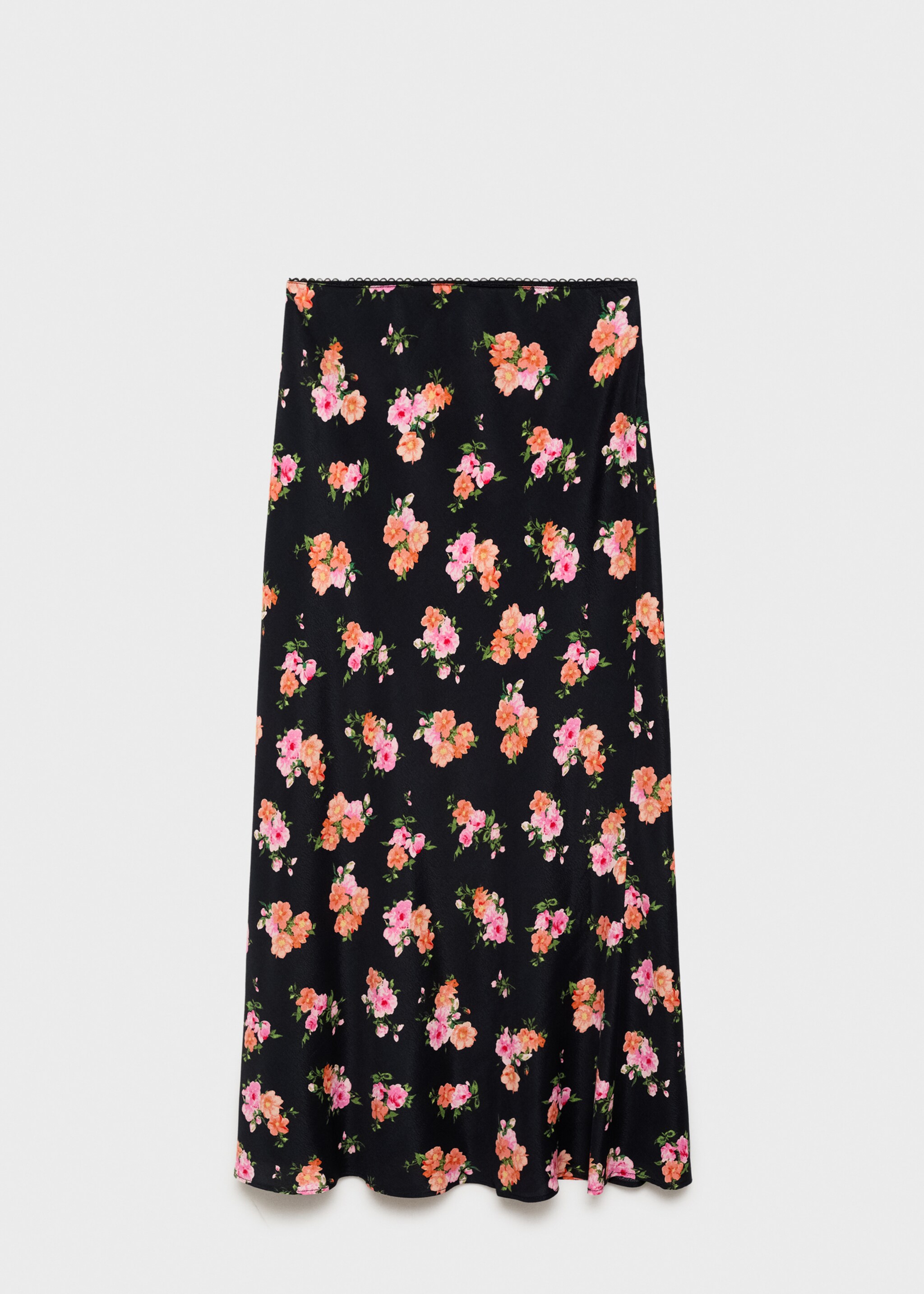 Falda floral terminación puntilla - Artículo sin modelo