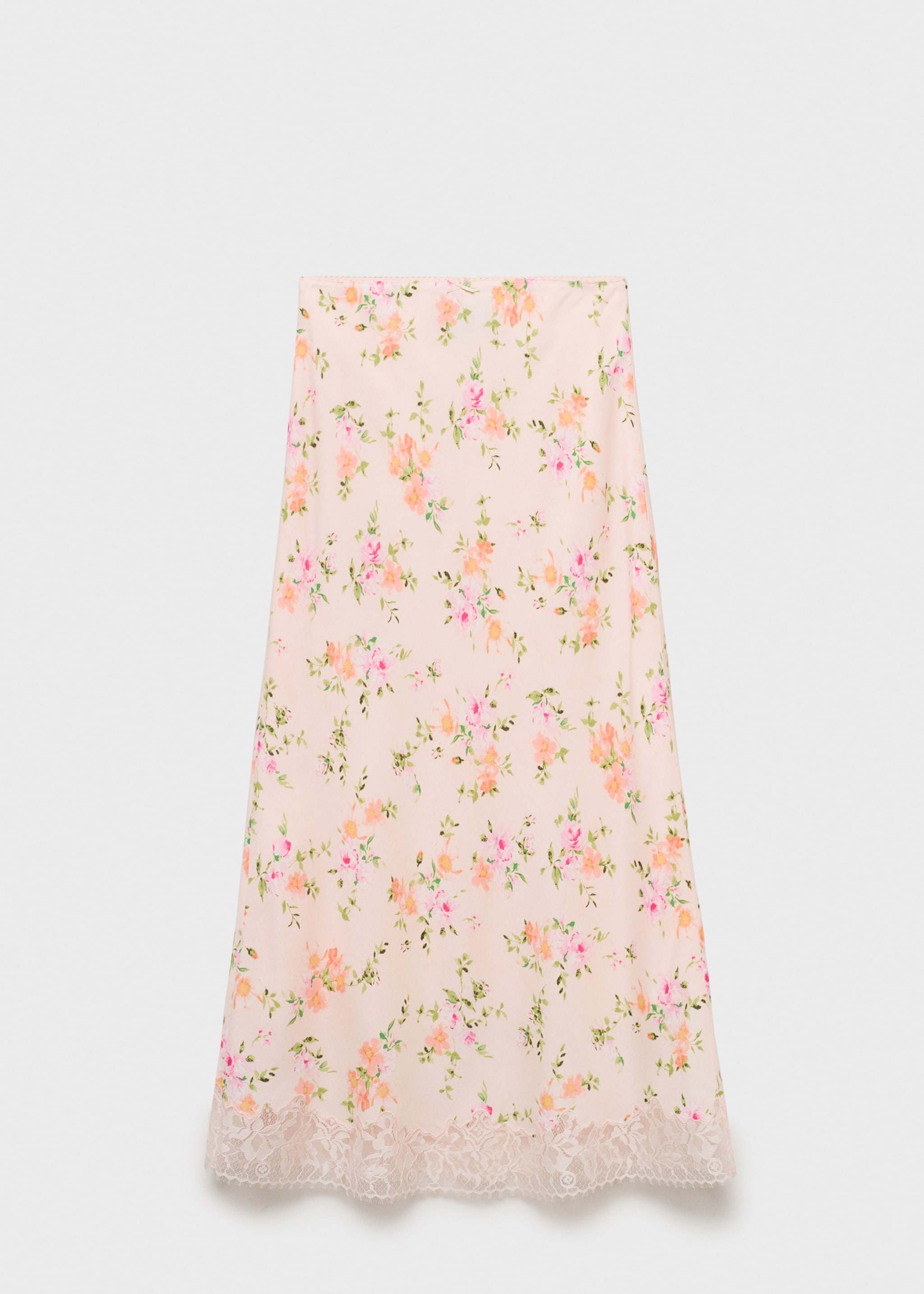 Floral skirt with lace detail - Article without model