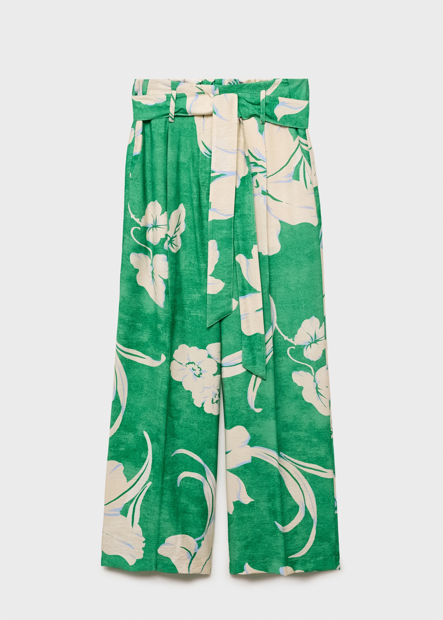 Printed trousers with belt - Article without model