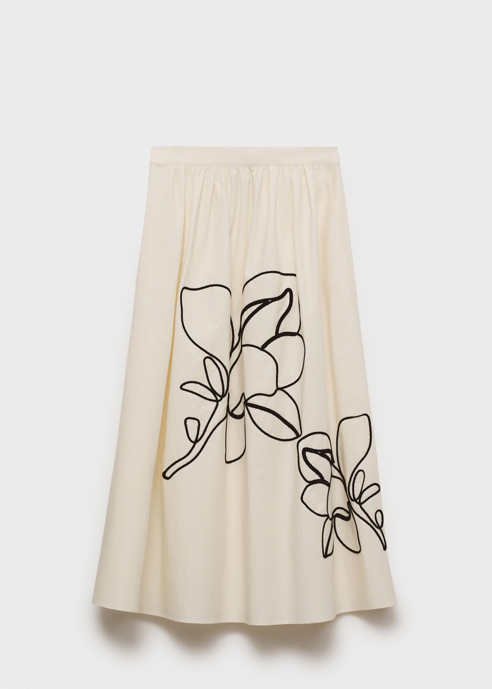 Embroidered cotton skirt - Article without model