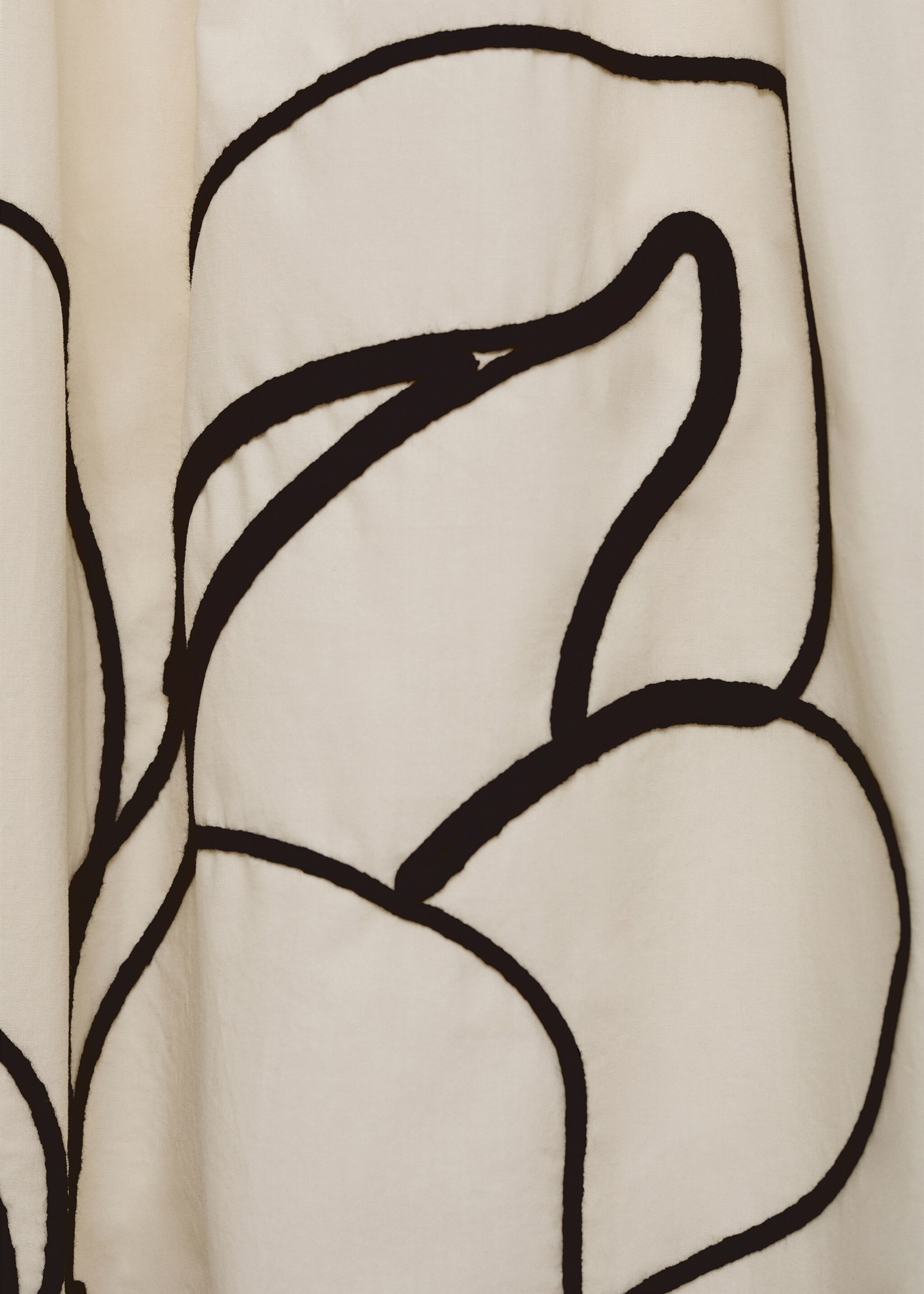 Embroidered cotton skirt - Details of the article 0