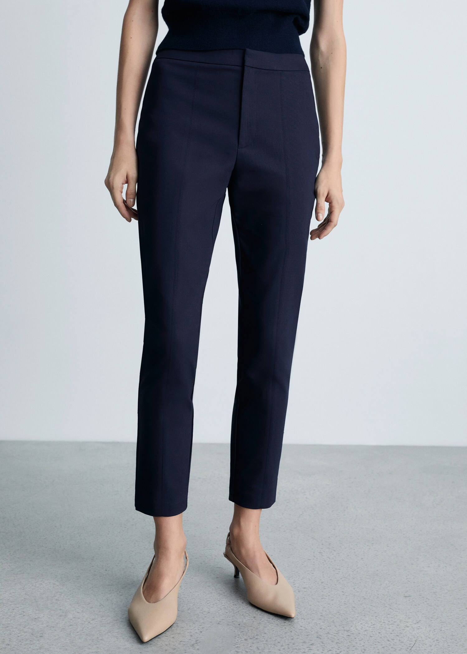 Crop skinny trousers - Medium plane