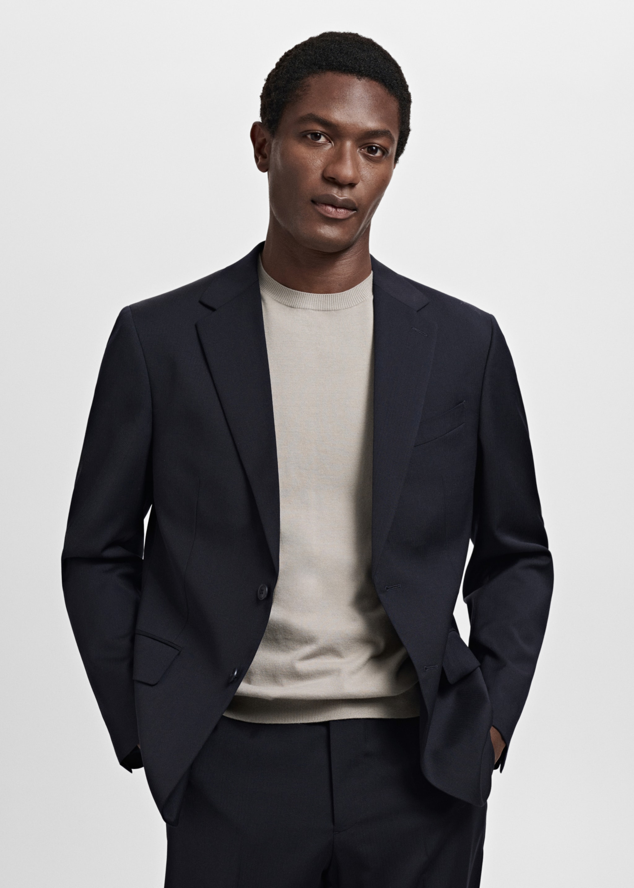 Blazer de fato Turín de 100% lã virgem - Plano médio