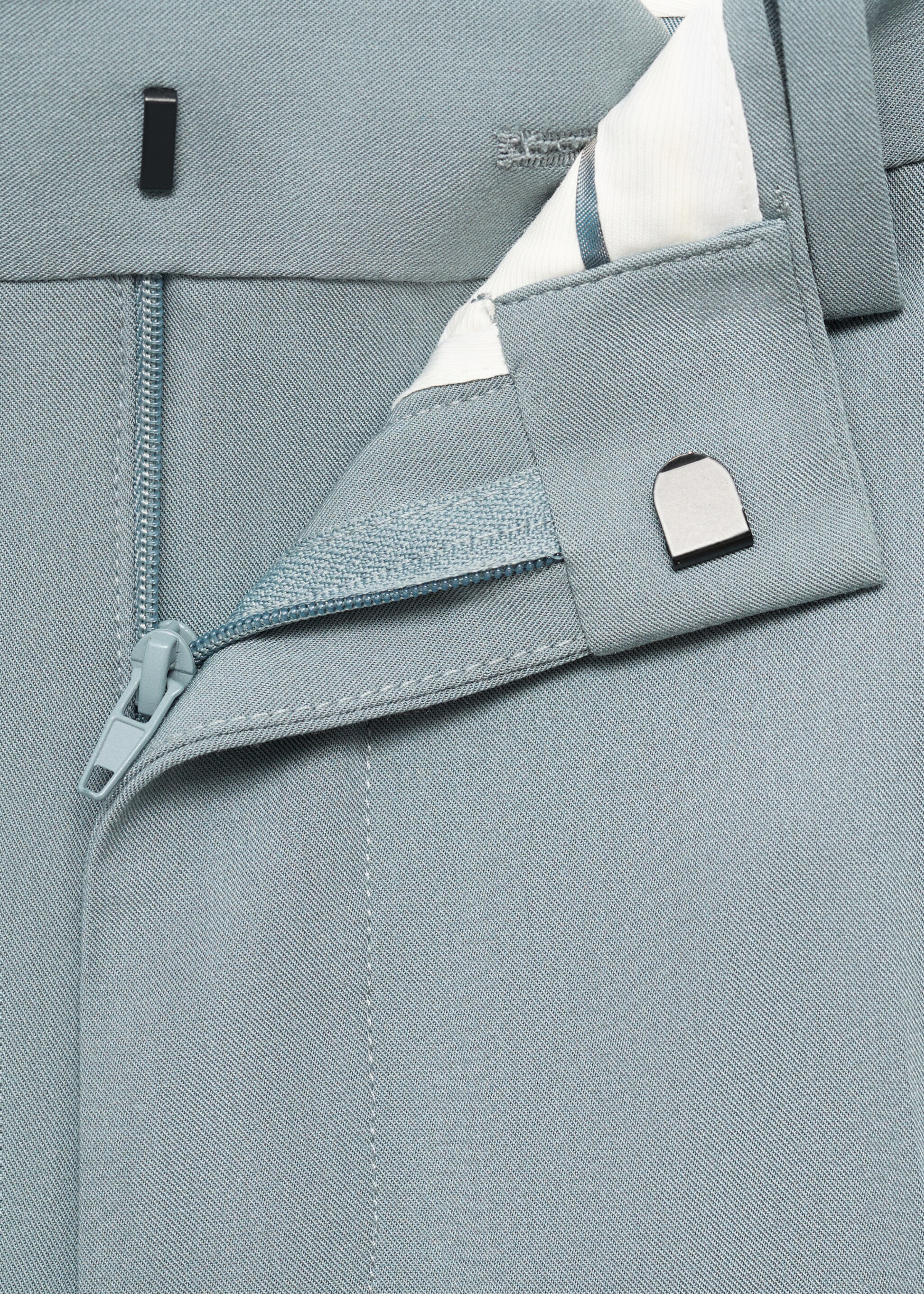 Stretch fabric super slim-fit suit trousers - Details of the article 8
