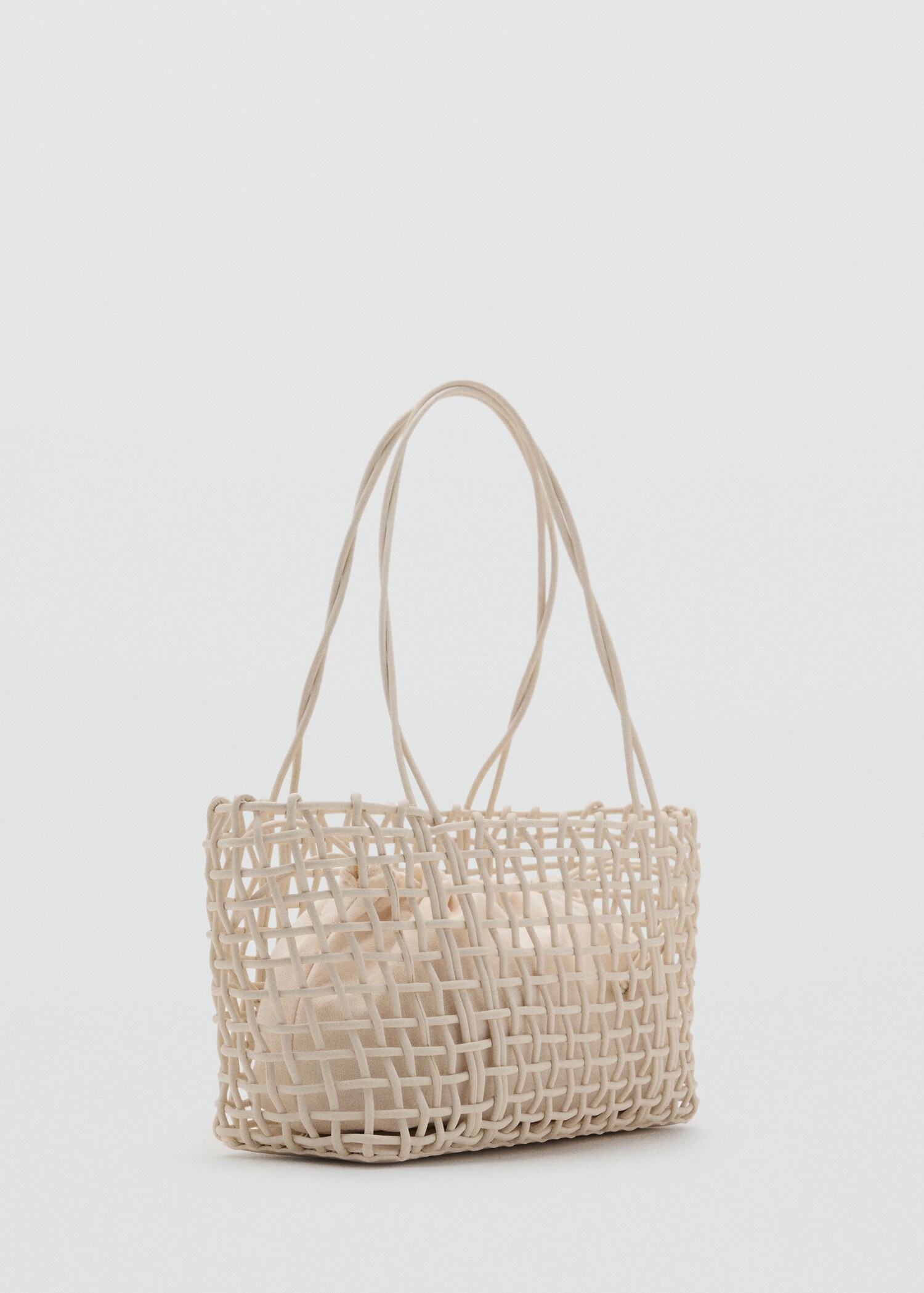 Braided shoulder bag - Medium plane