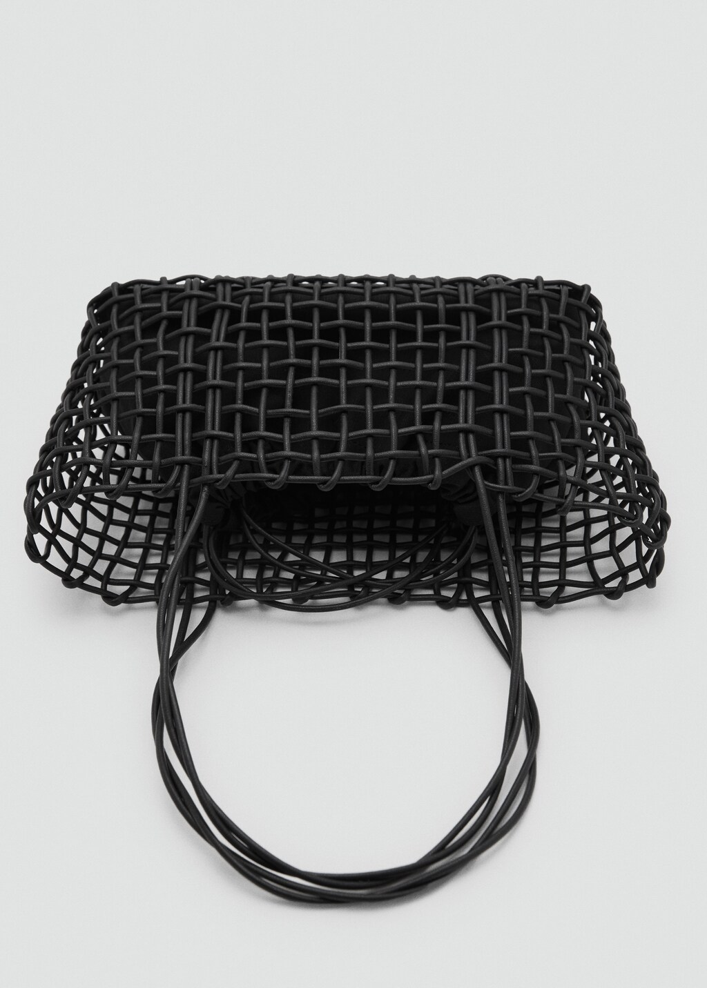 Medium braided shoulder bag