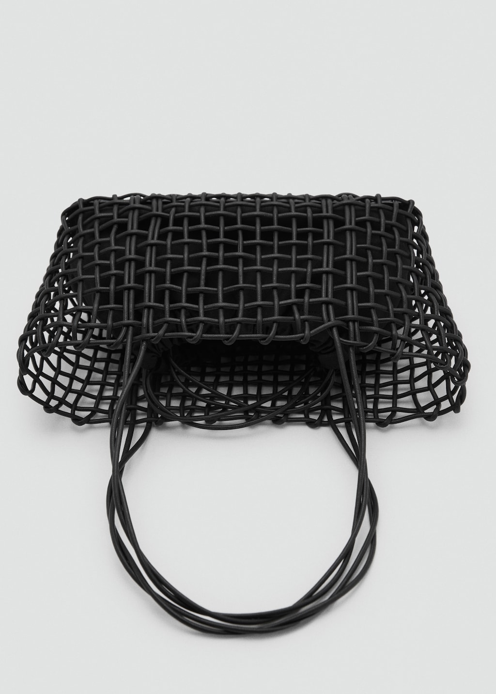 Medium braided shoulder bag