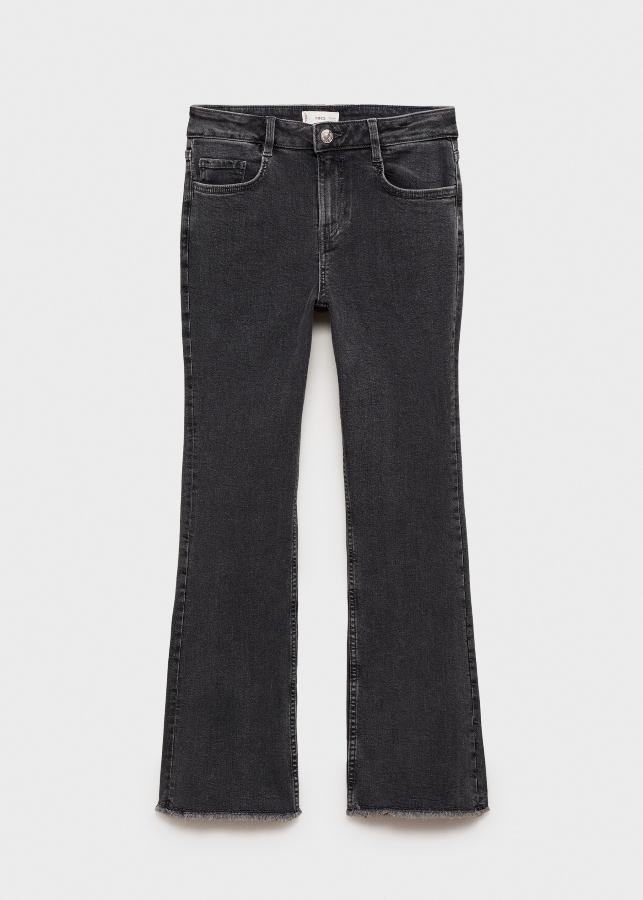Frayed low-rise skinny jeans - Article without model, Black denim. Ref: 17041181-00.