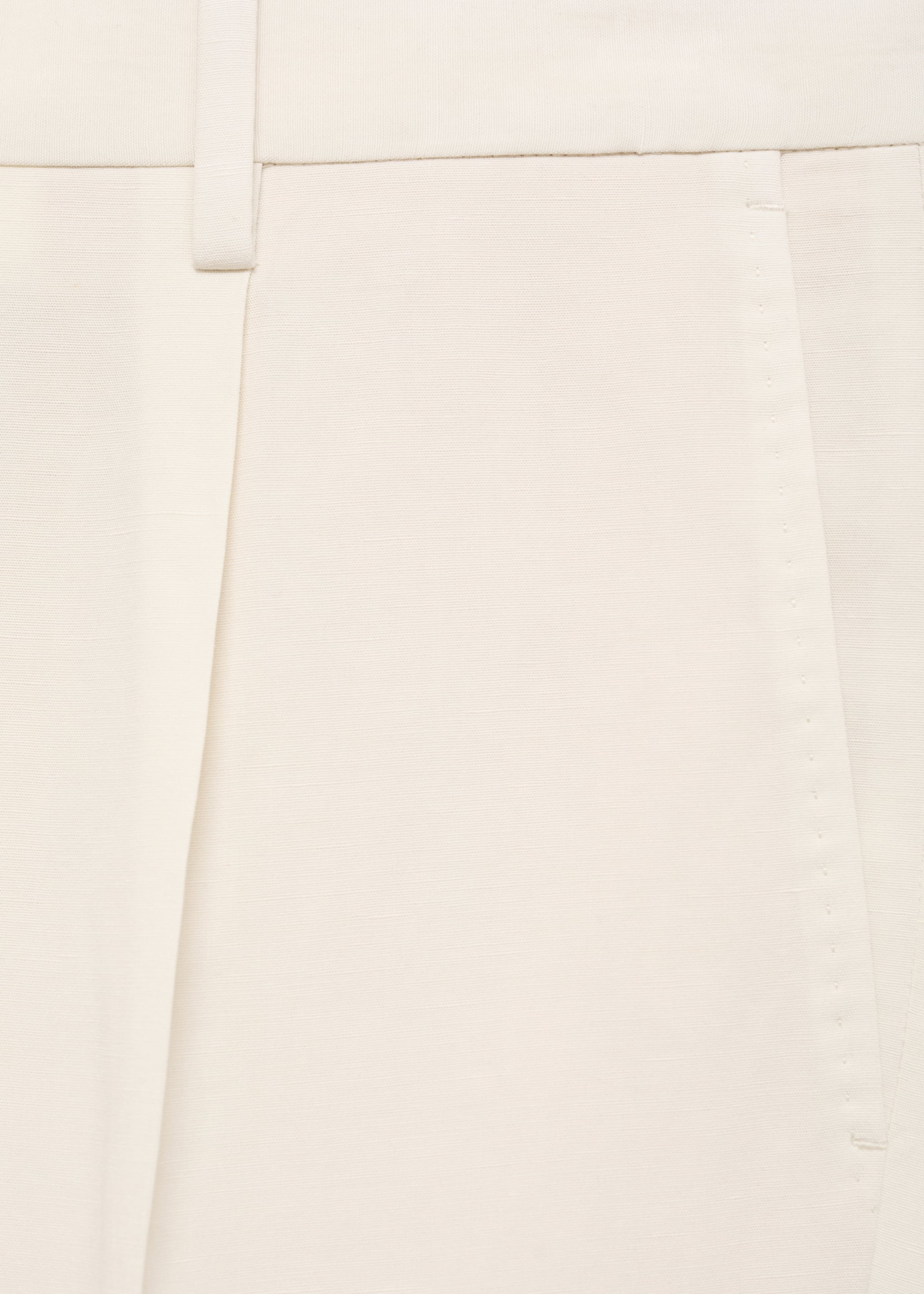 Slim-fit pleated linen trousers - Details of the article 8