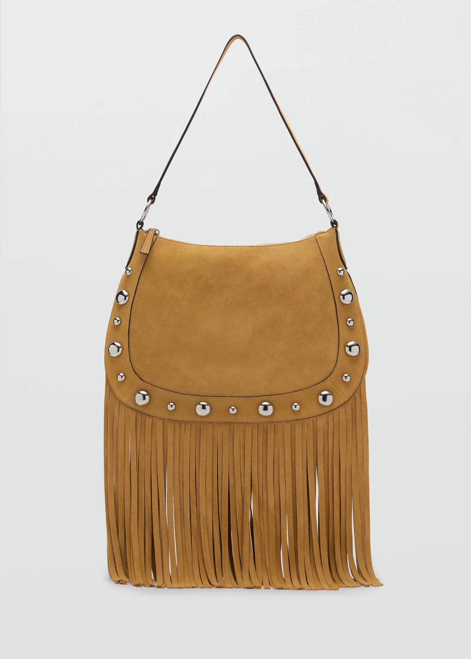 Sac en daim avec franges et détails cloutés - Article sans modèle