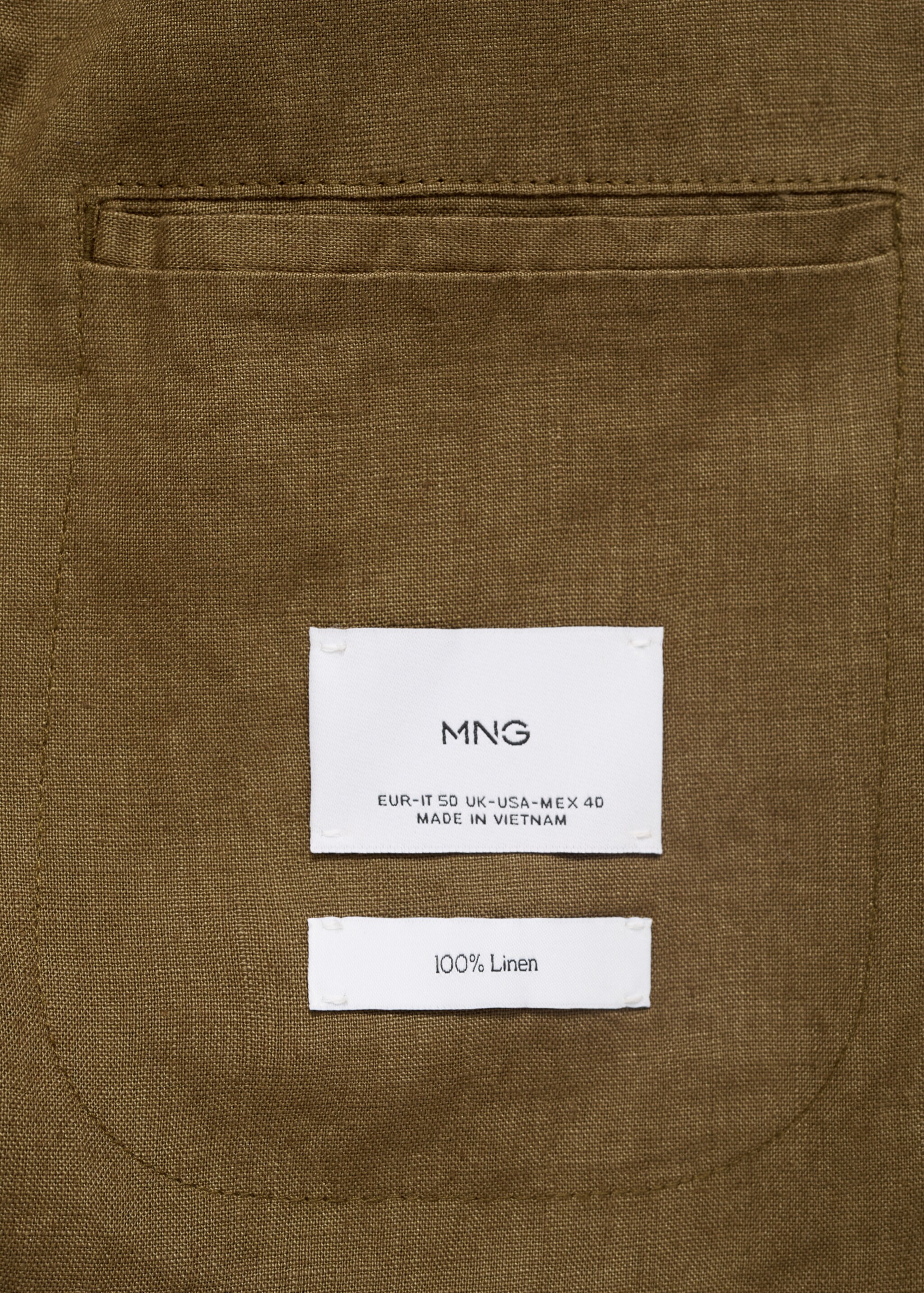 Americana traje Salerno 100% lino slim fit - Detalle del artículo 0