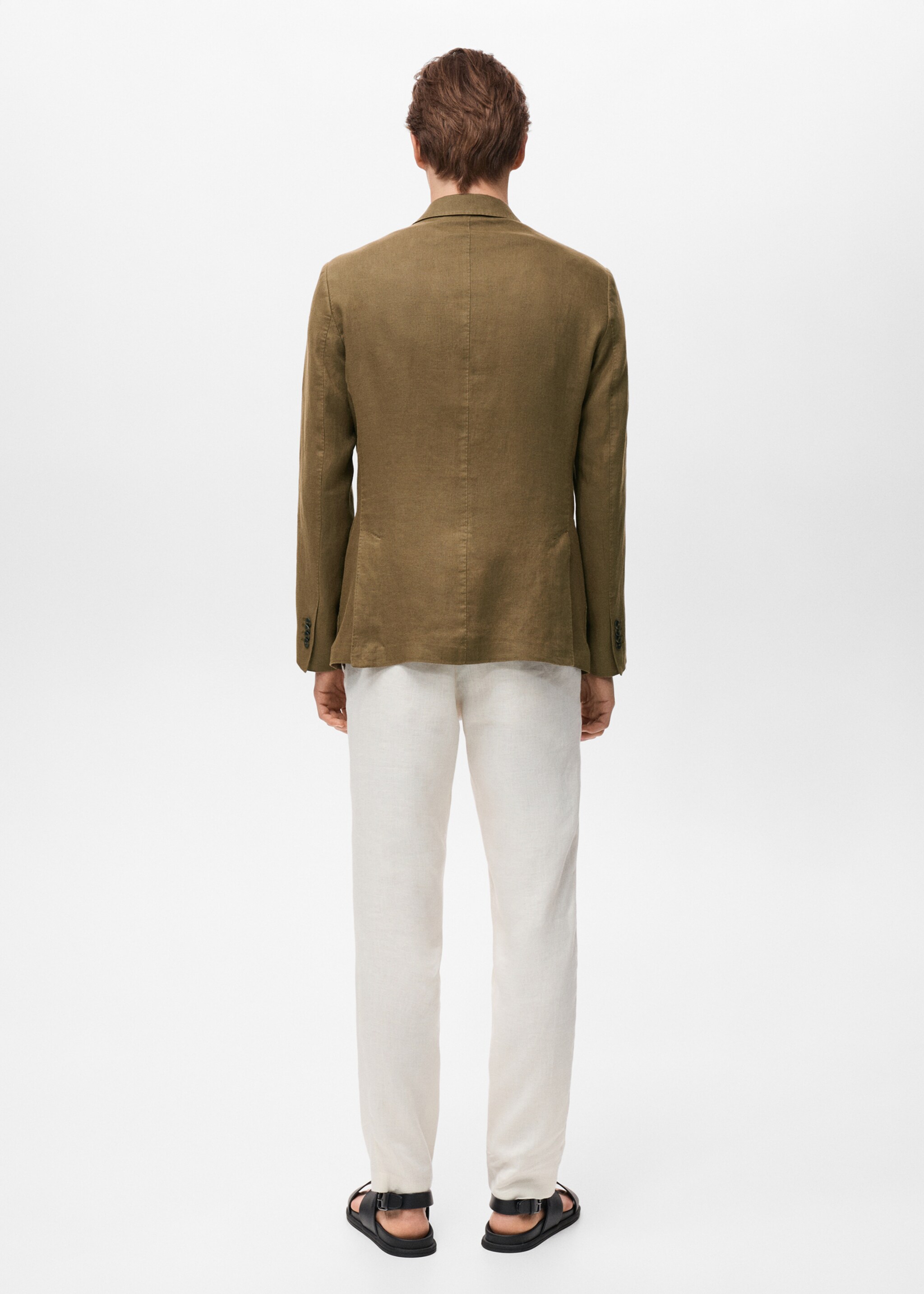 Americana traje Salerno 100% lino slim fit - Reverso del artículo