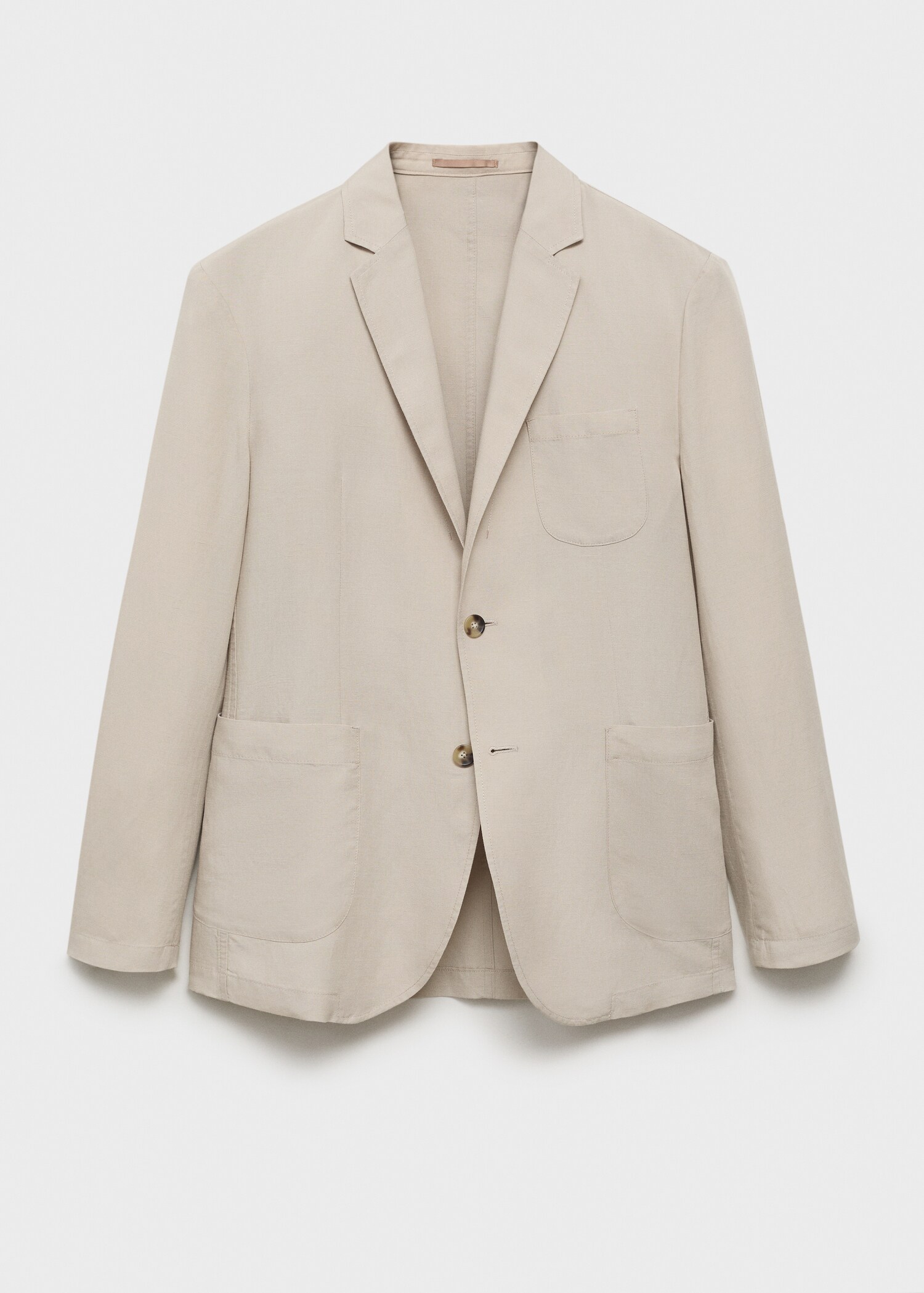 Slim Fit Anzugjacke aus Leinen - Artikel ohne Model