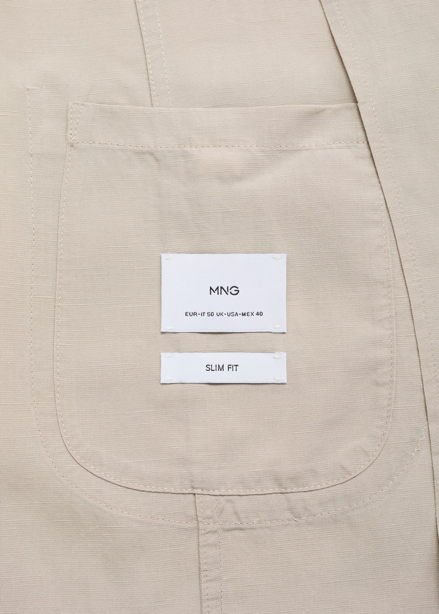 Slim Fit Anzugjacke aus Leinen - Detail des Artikels 0