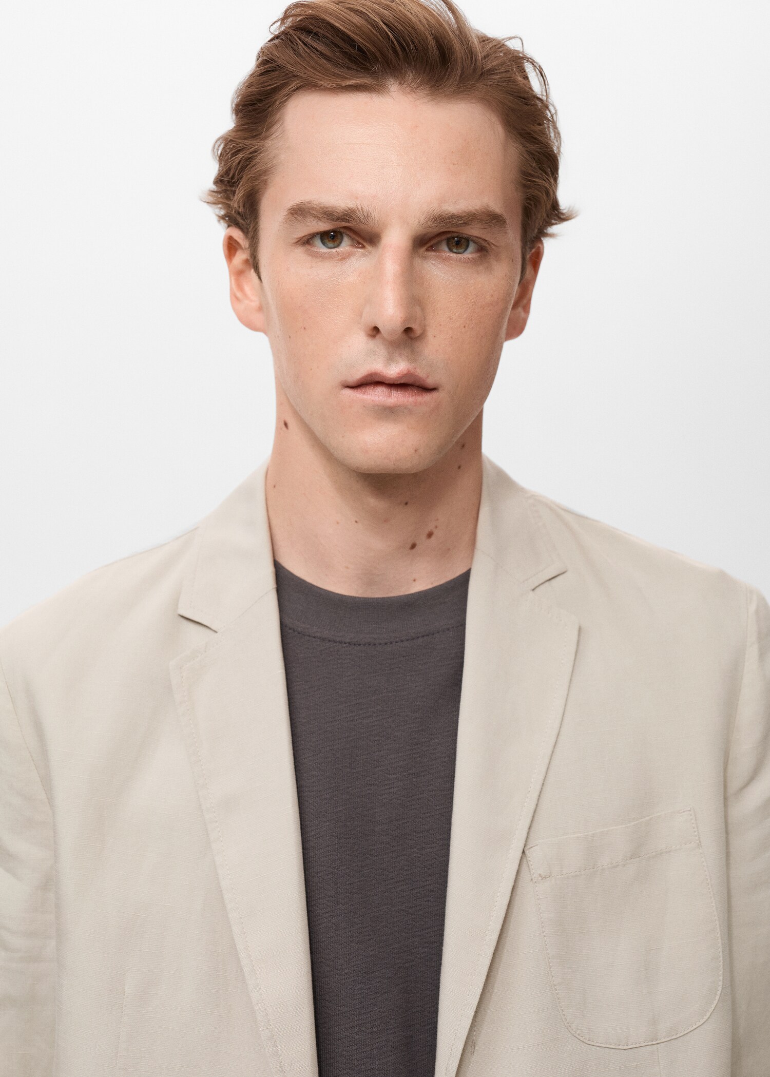 Slim Fit Anzugjacke aus Leinen - Detail des Artikels 1