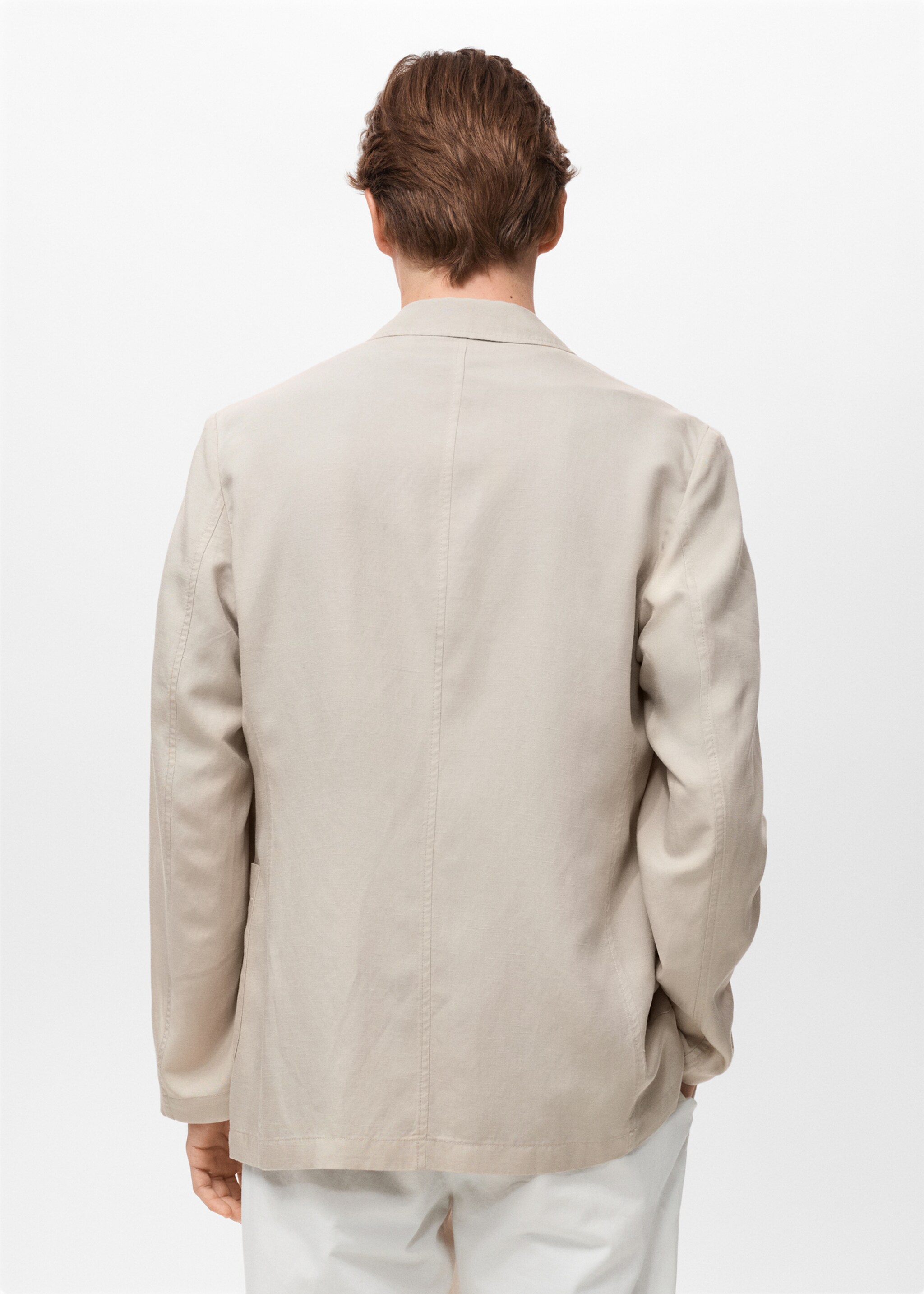Americana traje slim fit lino - Reverso del artículo