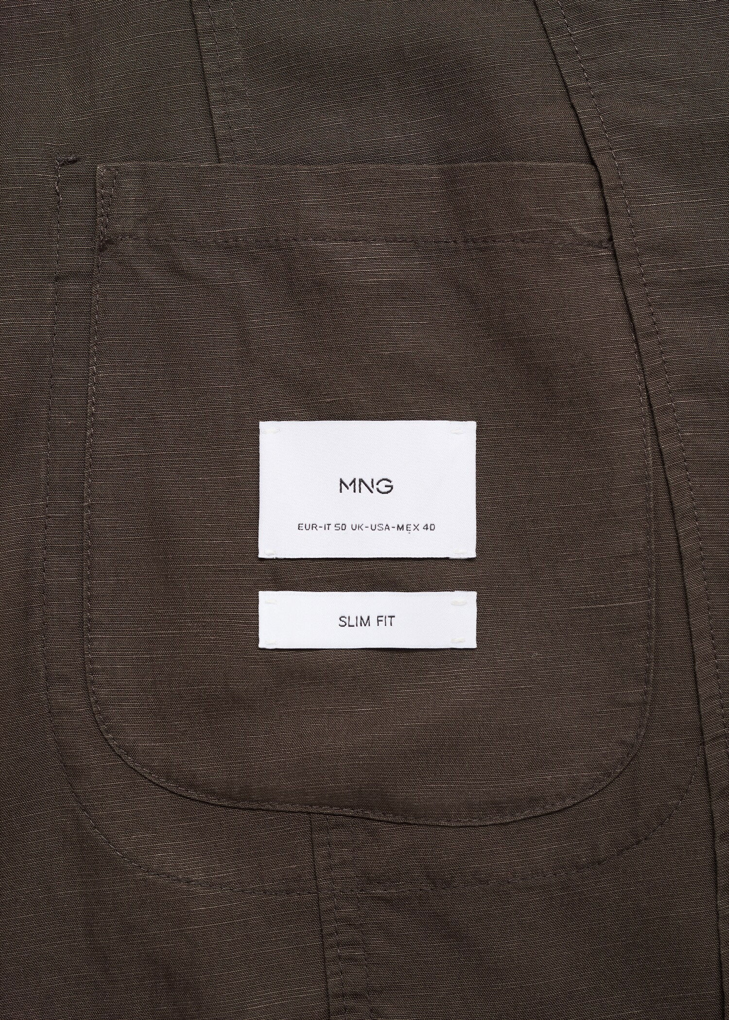 Slim Fit Anzugjacke aus Leinen - Detail des Artikels 0