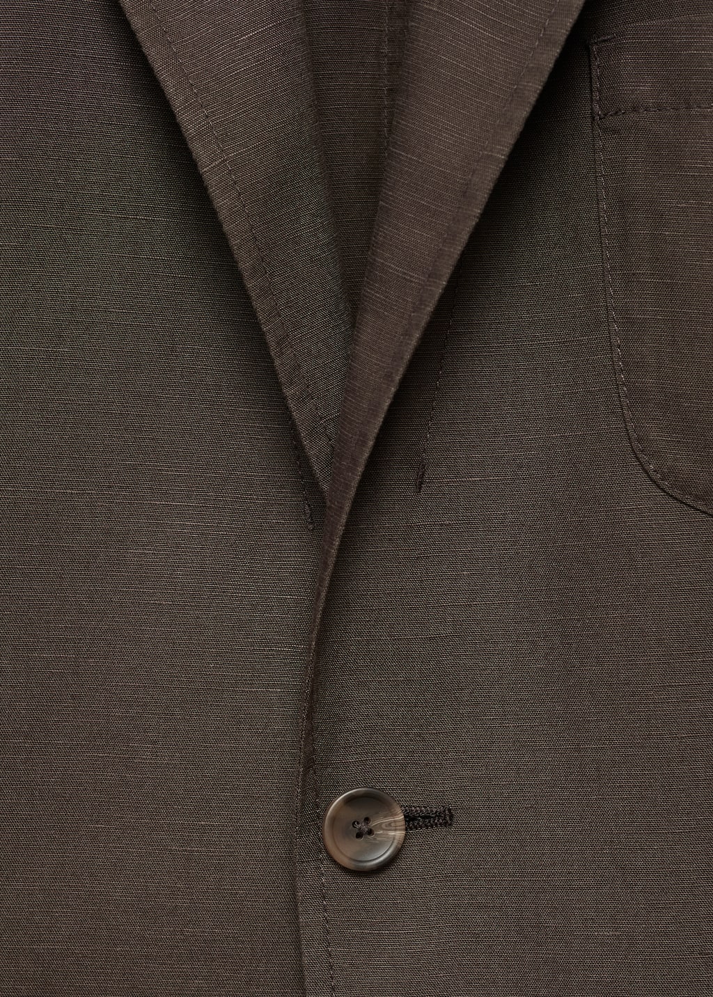 Slim fit linen suit blazer