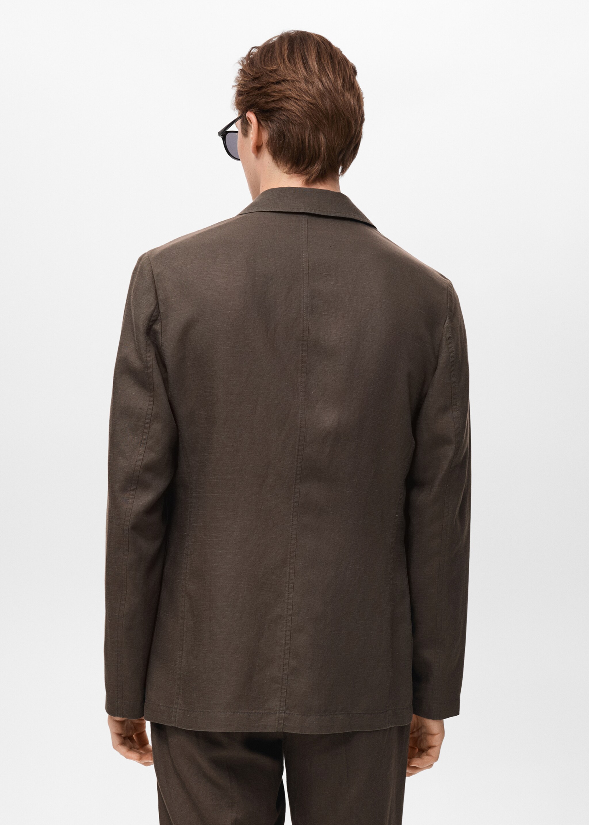 Americana traje slim fit lino - Reverso del artículo