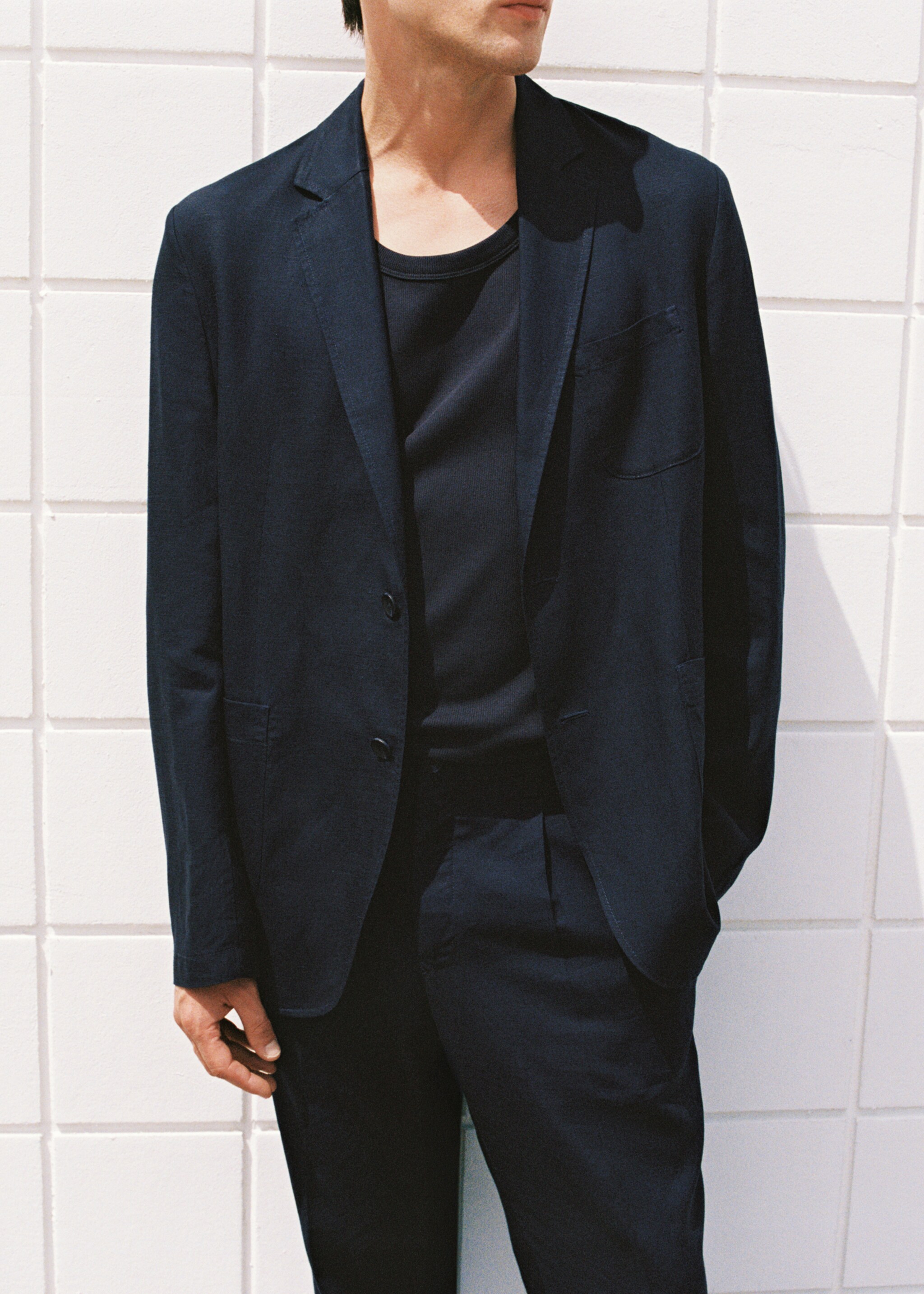 Americana traje slim fit lino - Detalle del artículo 3