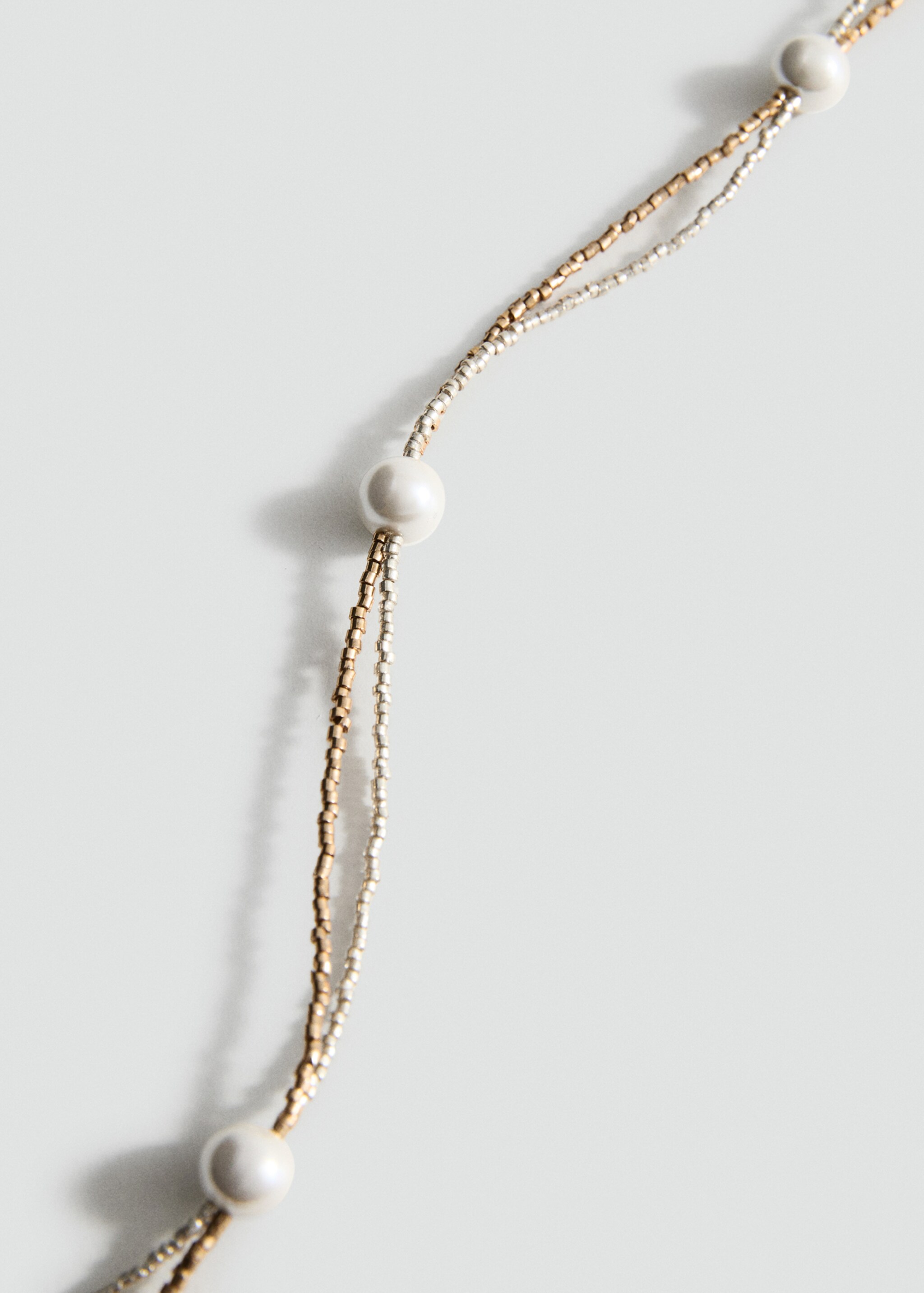 Mixed double necklace - Medium plane