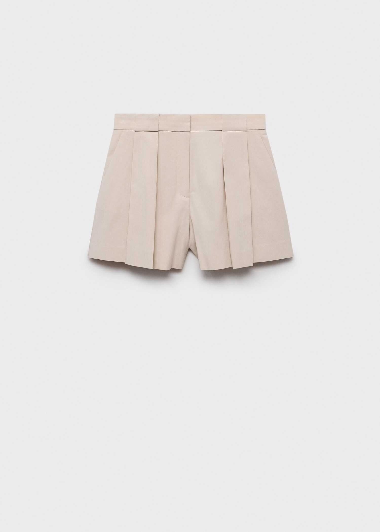Pleated suit shorts - Article without model