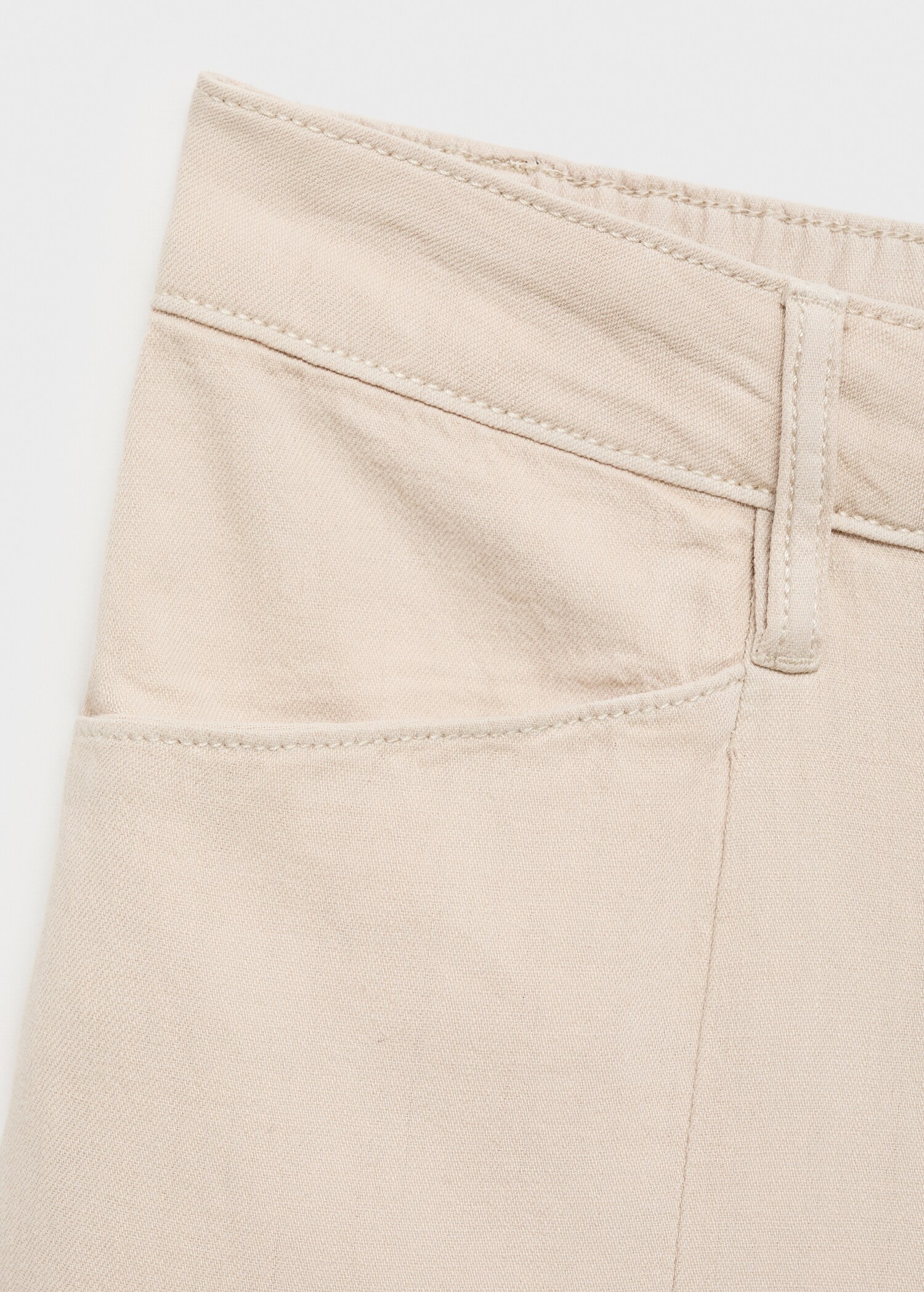 Straight-fit mid-rise denim trousers - Details of the article 0