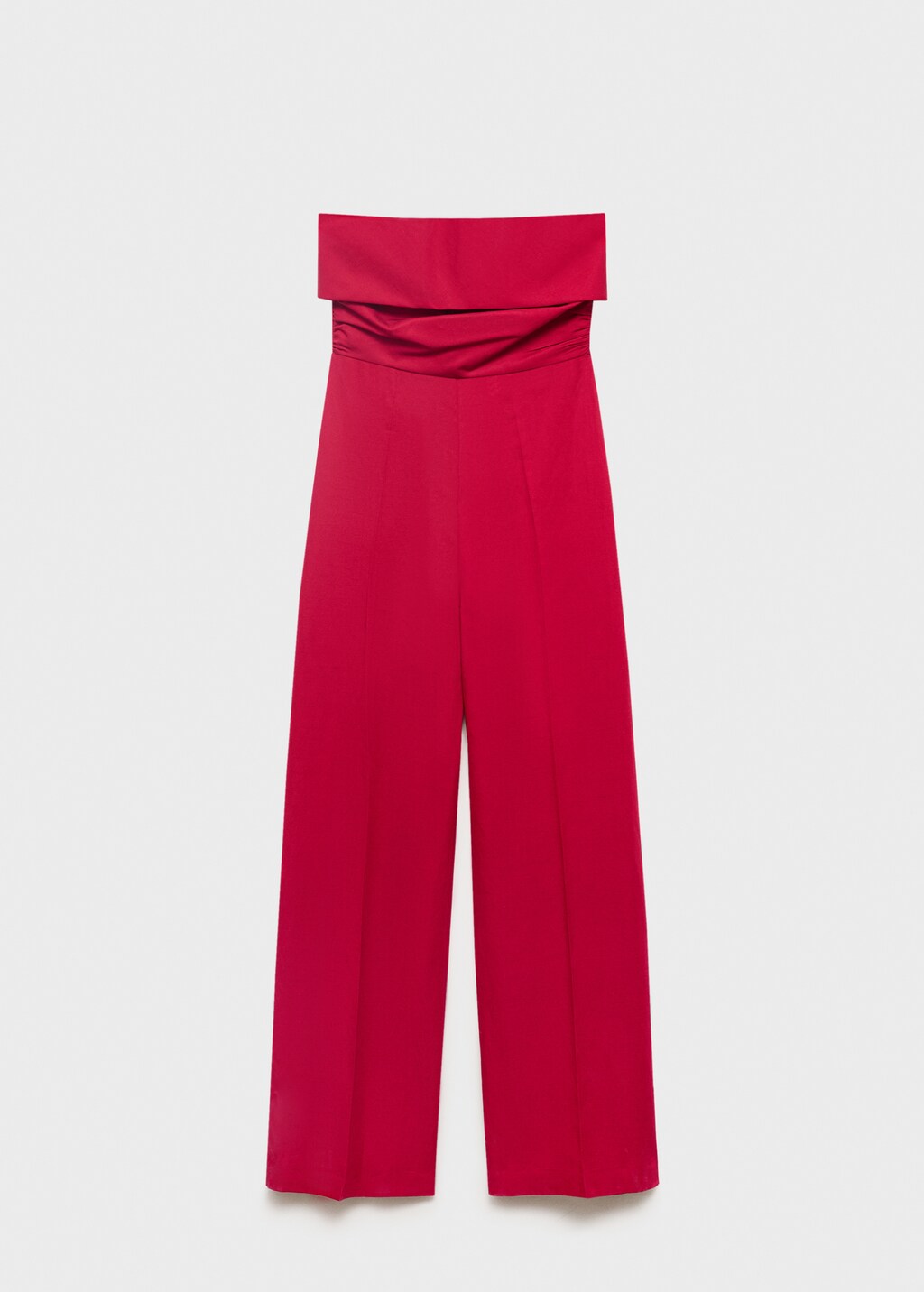 Linen-blend strapless jumpsuit - image 2