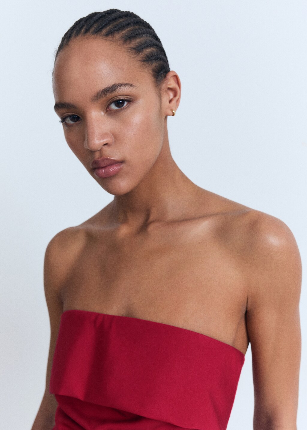 Linen-blend strapless jumpsuit - image 5