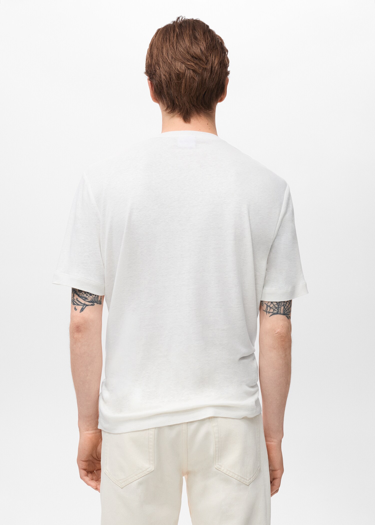 T-shirt lin slim-fit - Verso de l’article