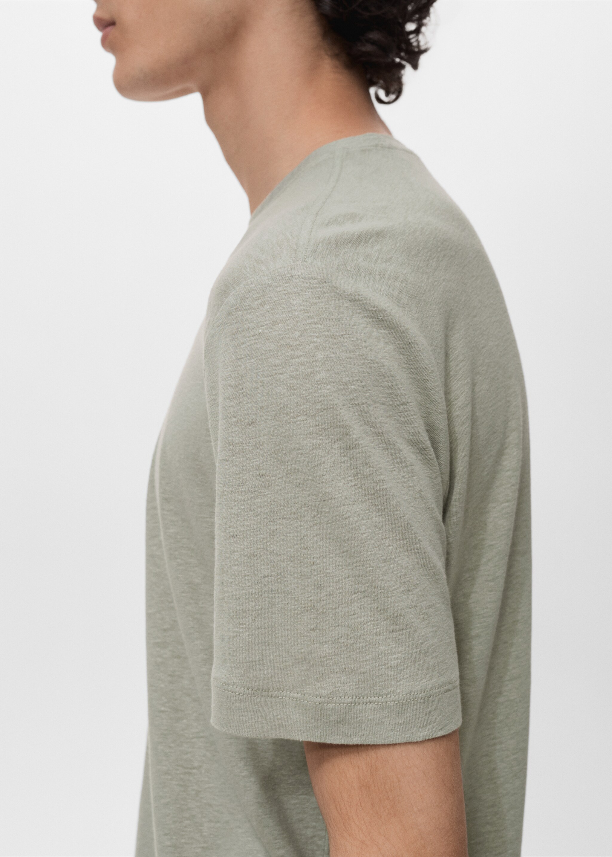 Camiseta lino slim fit - Detalle del artículo 1
